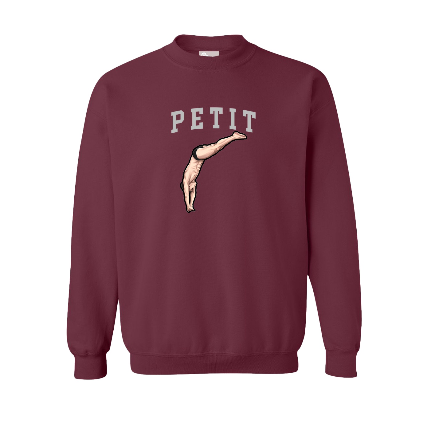 Fleece Crew — Shirsey in Maroon