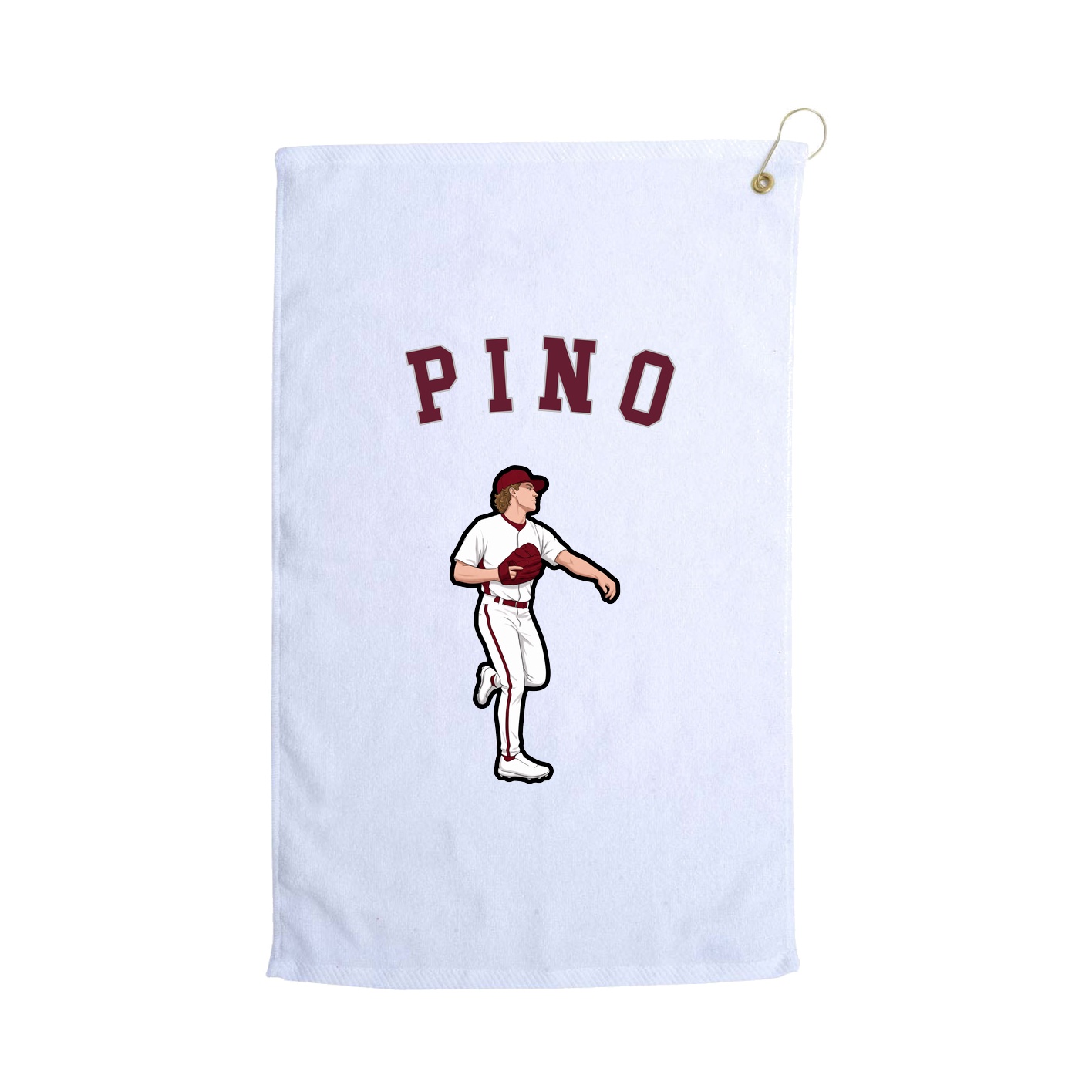 Golf Towel — Shirsey Arch in White