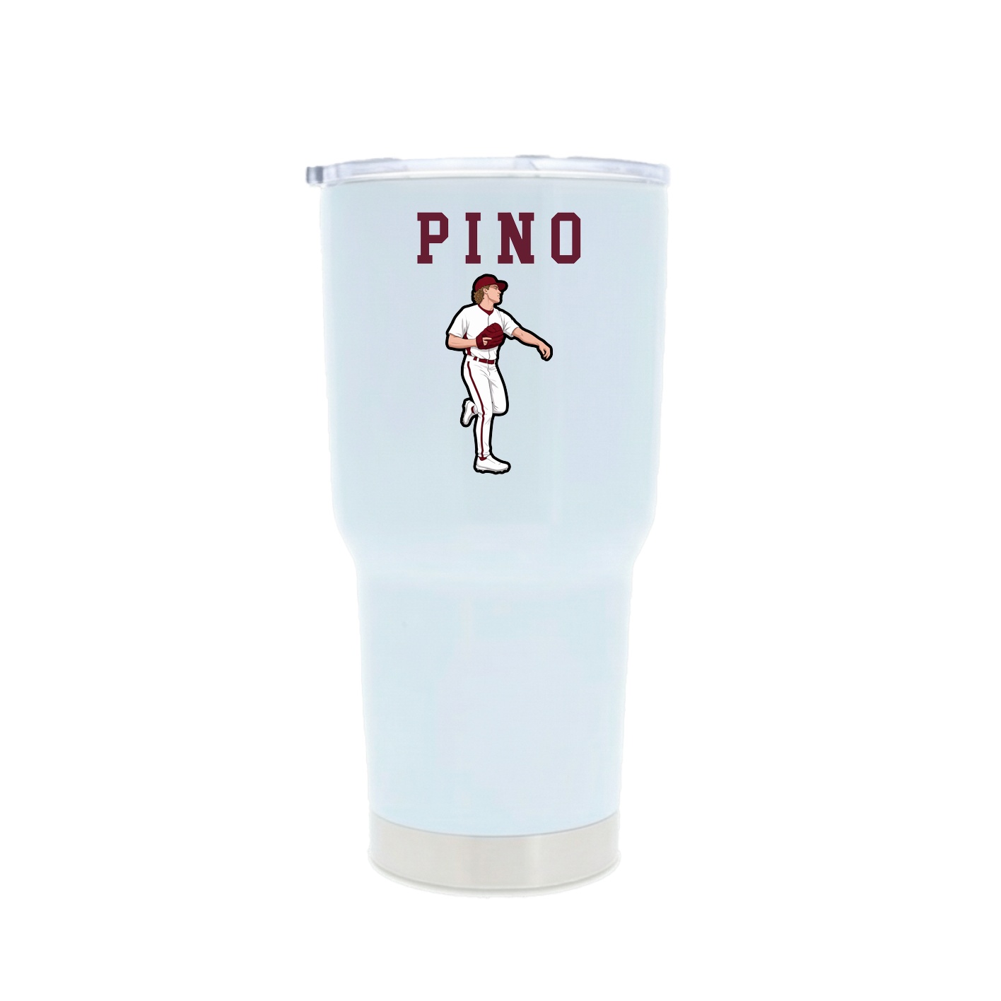 30oz Stainless Steel Tumbler — Shirsey in White