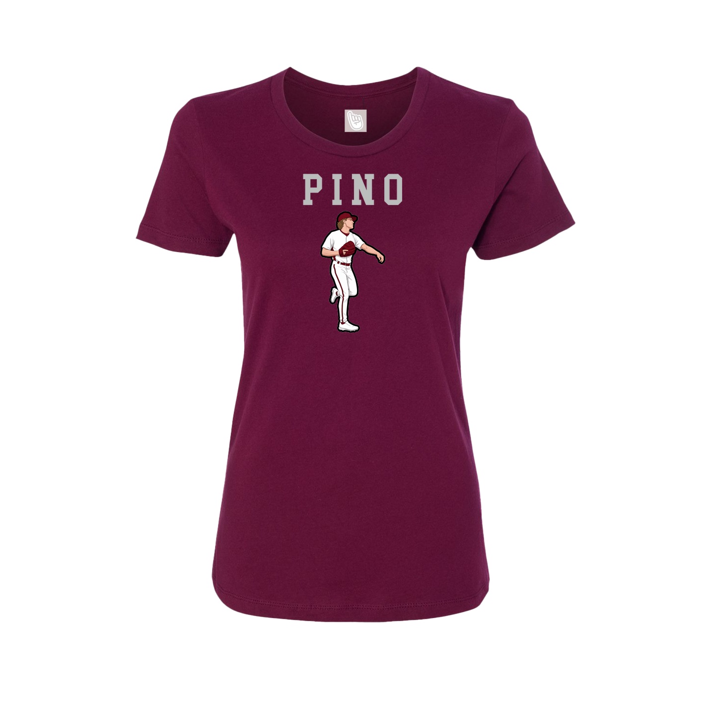 Fitted Women's Tee — Shirsey in Maroon