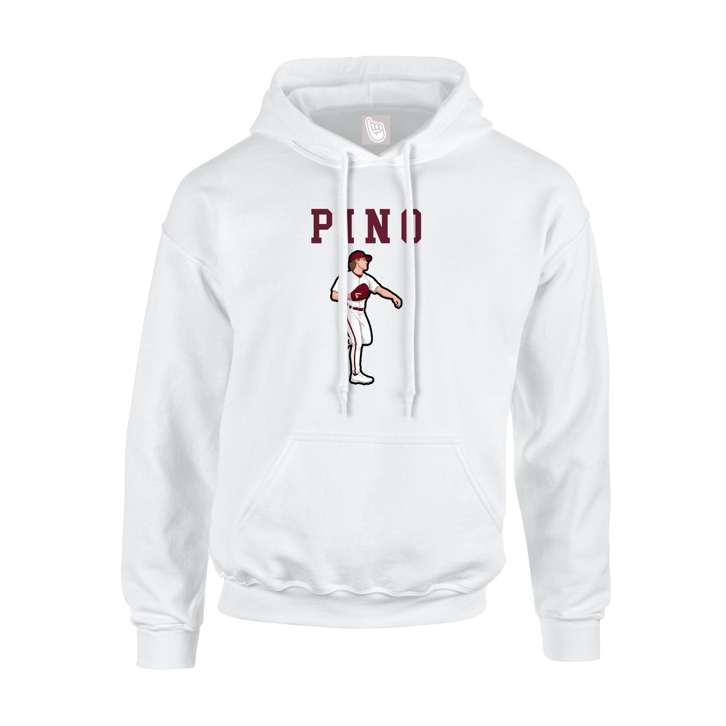 Hoodie — Shirsey in White