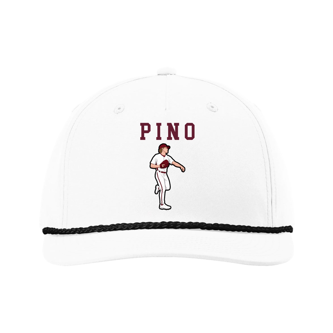 Five-Panel Classic Rope Cap — Shirsey in White