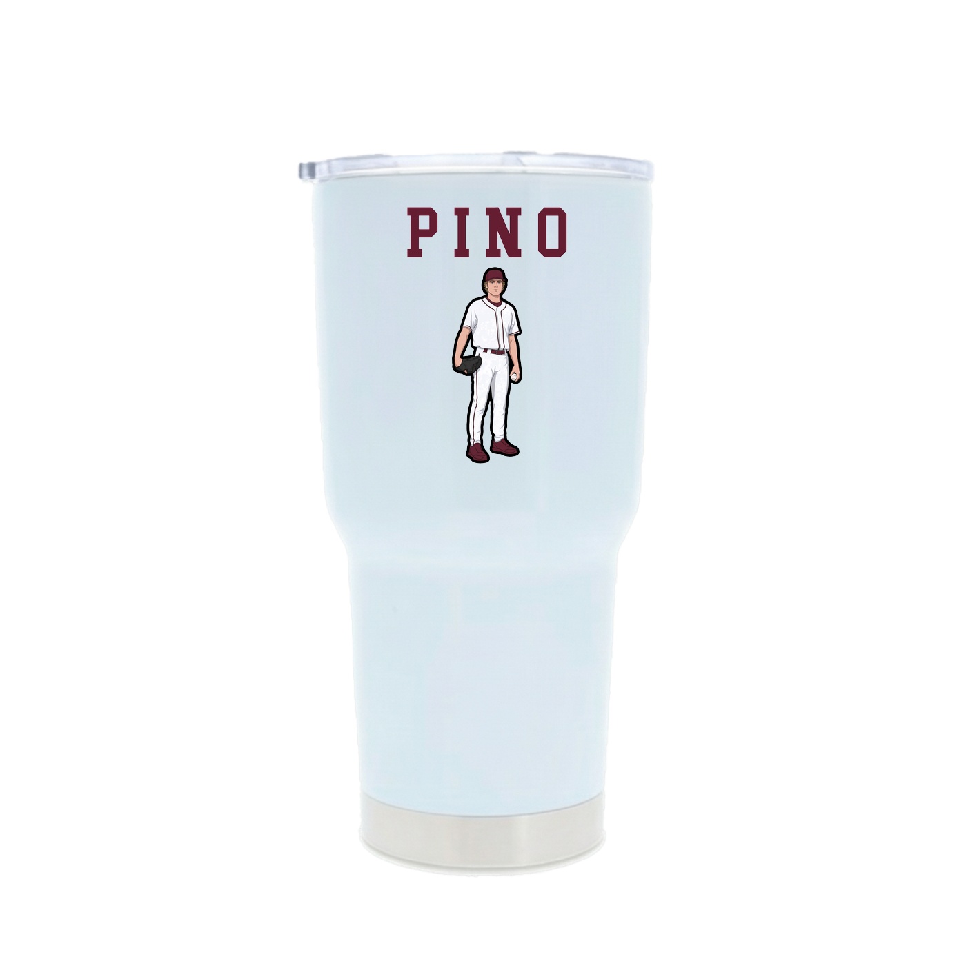 30oz Stainless Steel Tumbler — Shirsey in White