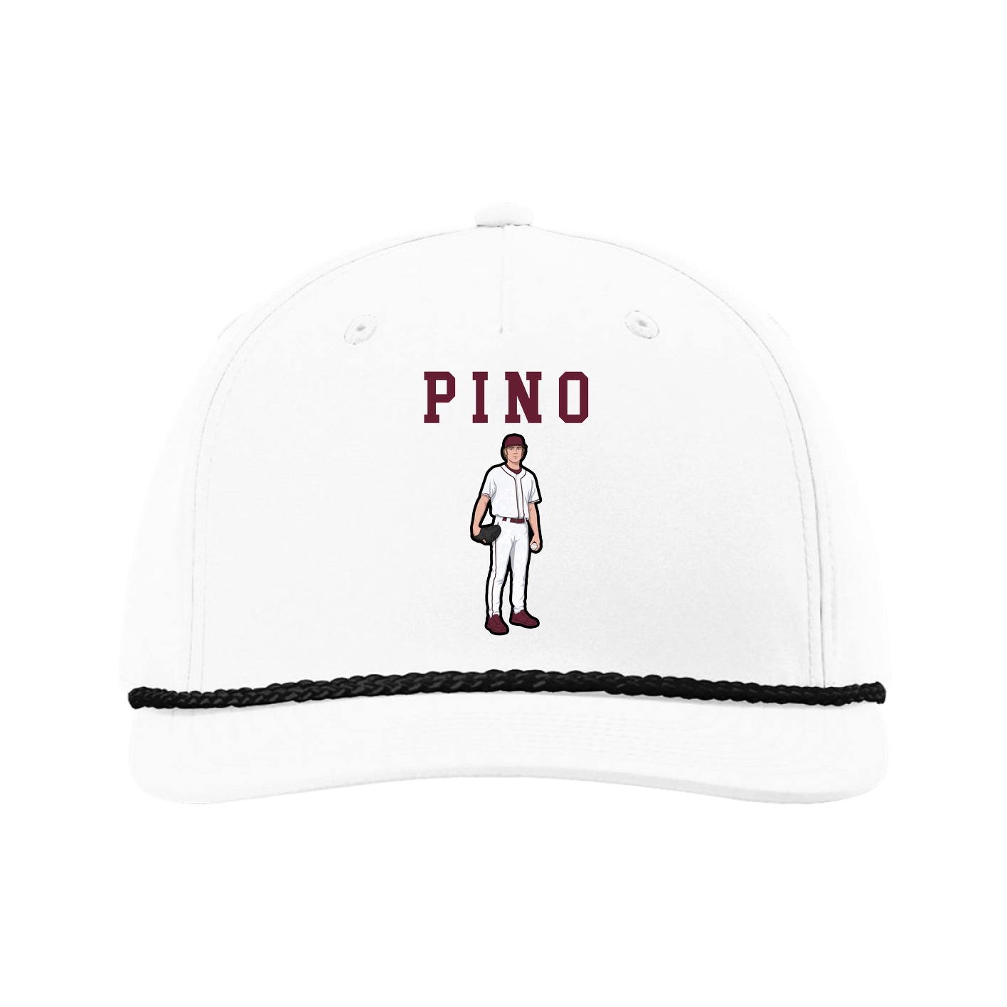 Five-Panel Classic Rope Cap — Shirsey in White