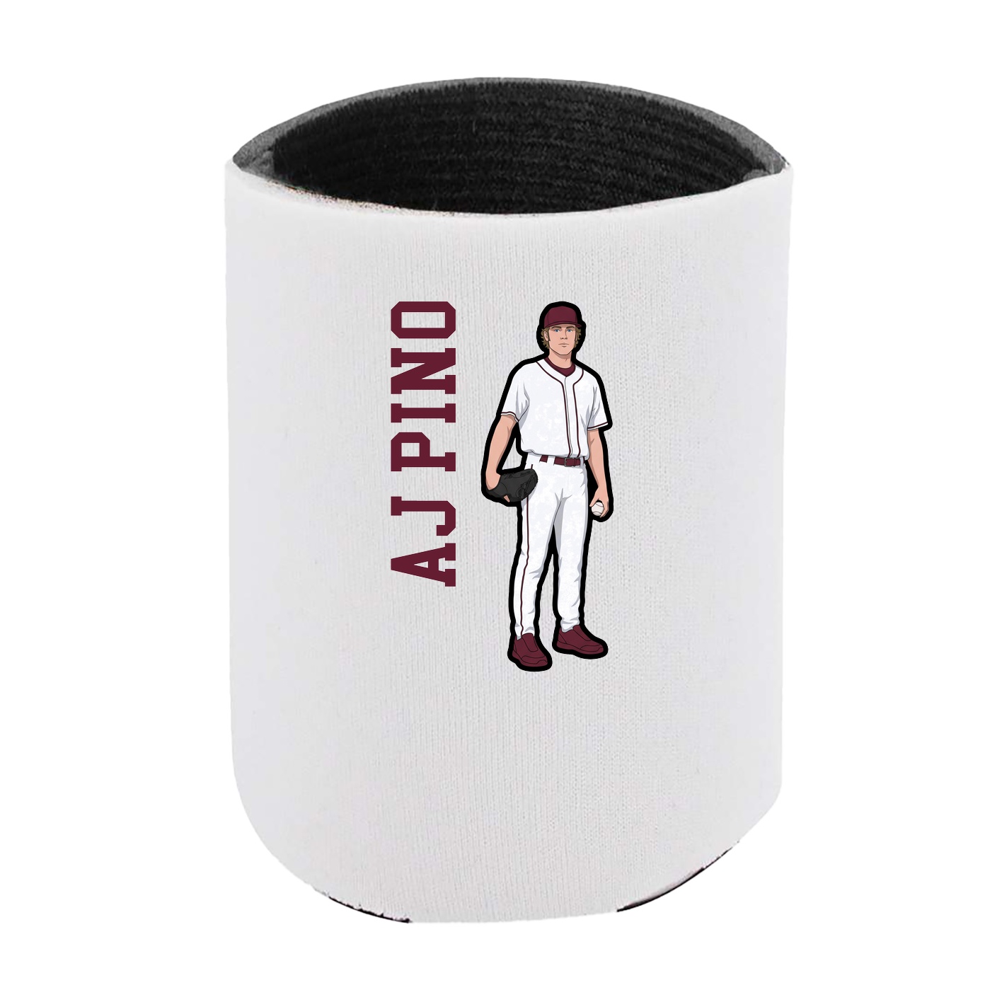 Can Holder — Name Vertical in White