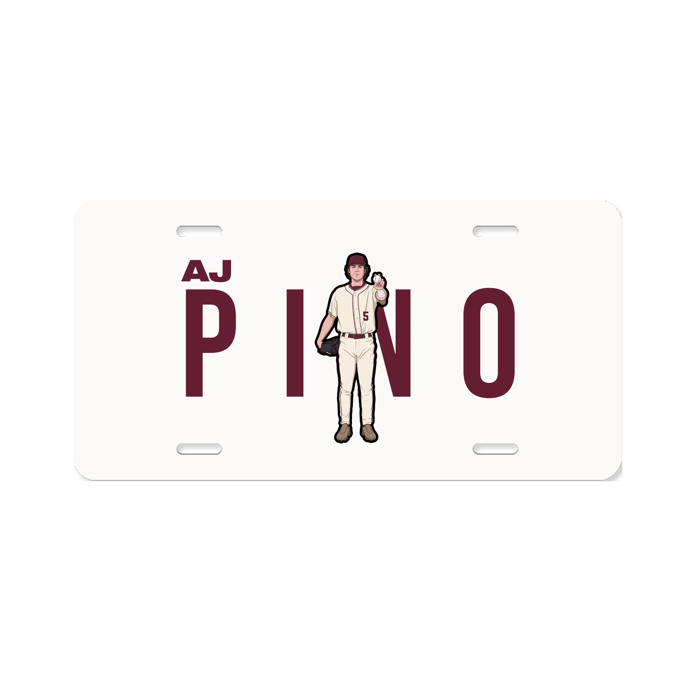 License Plate — Player Name in Classic