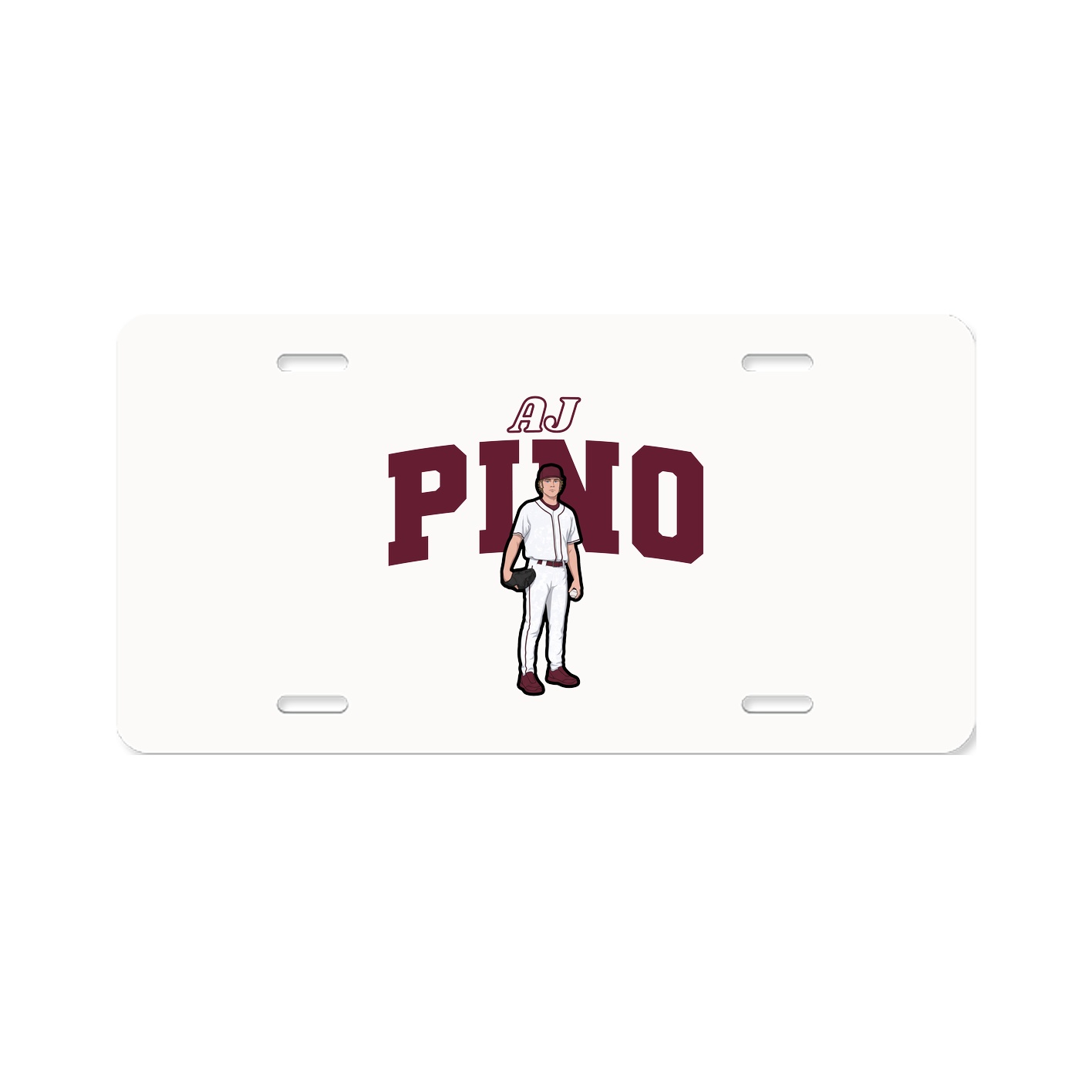 License Plate — Name Arch in Classic