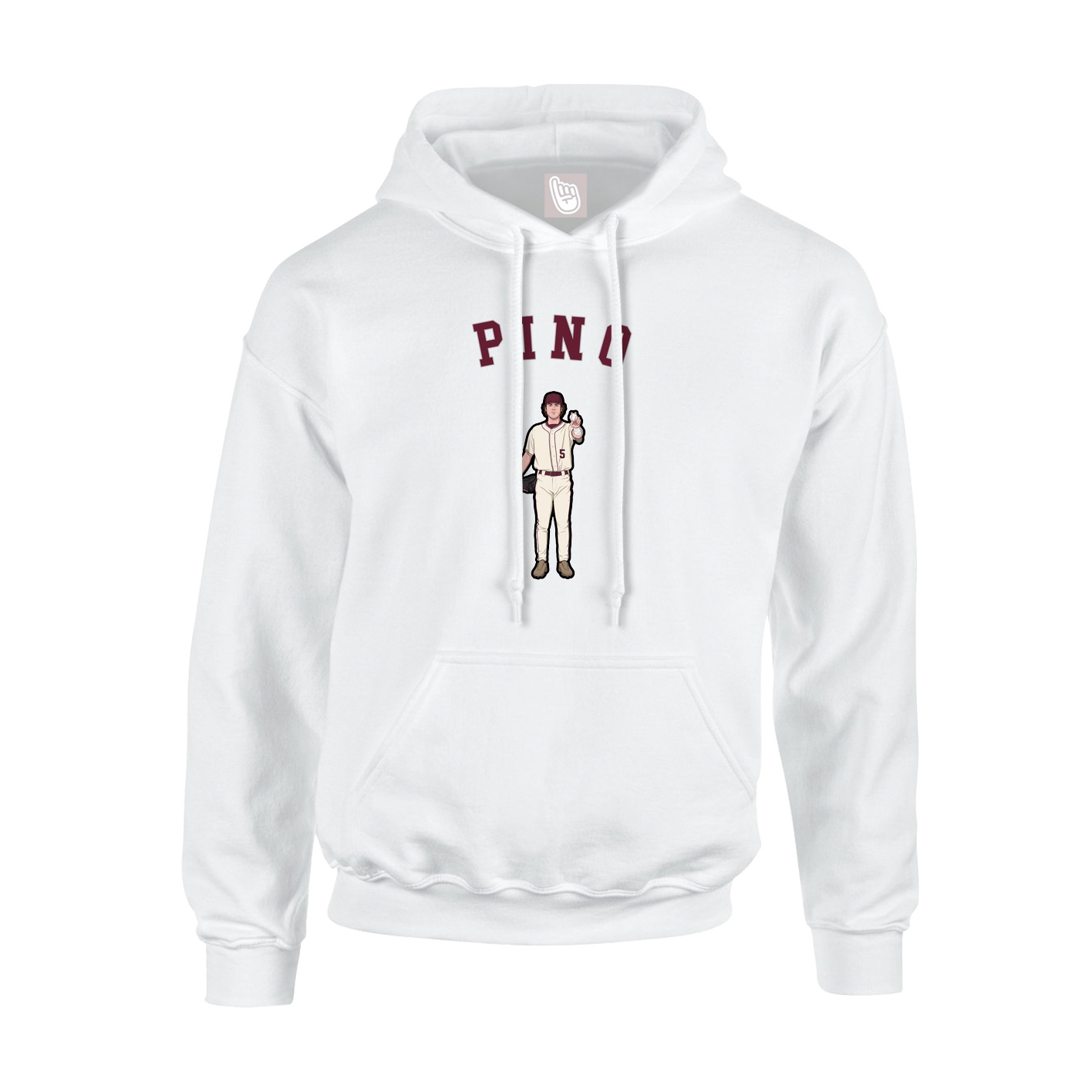 Hoodie — Shirsey Arch in White