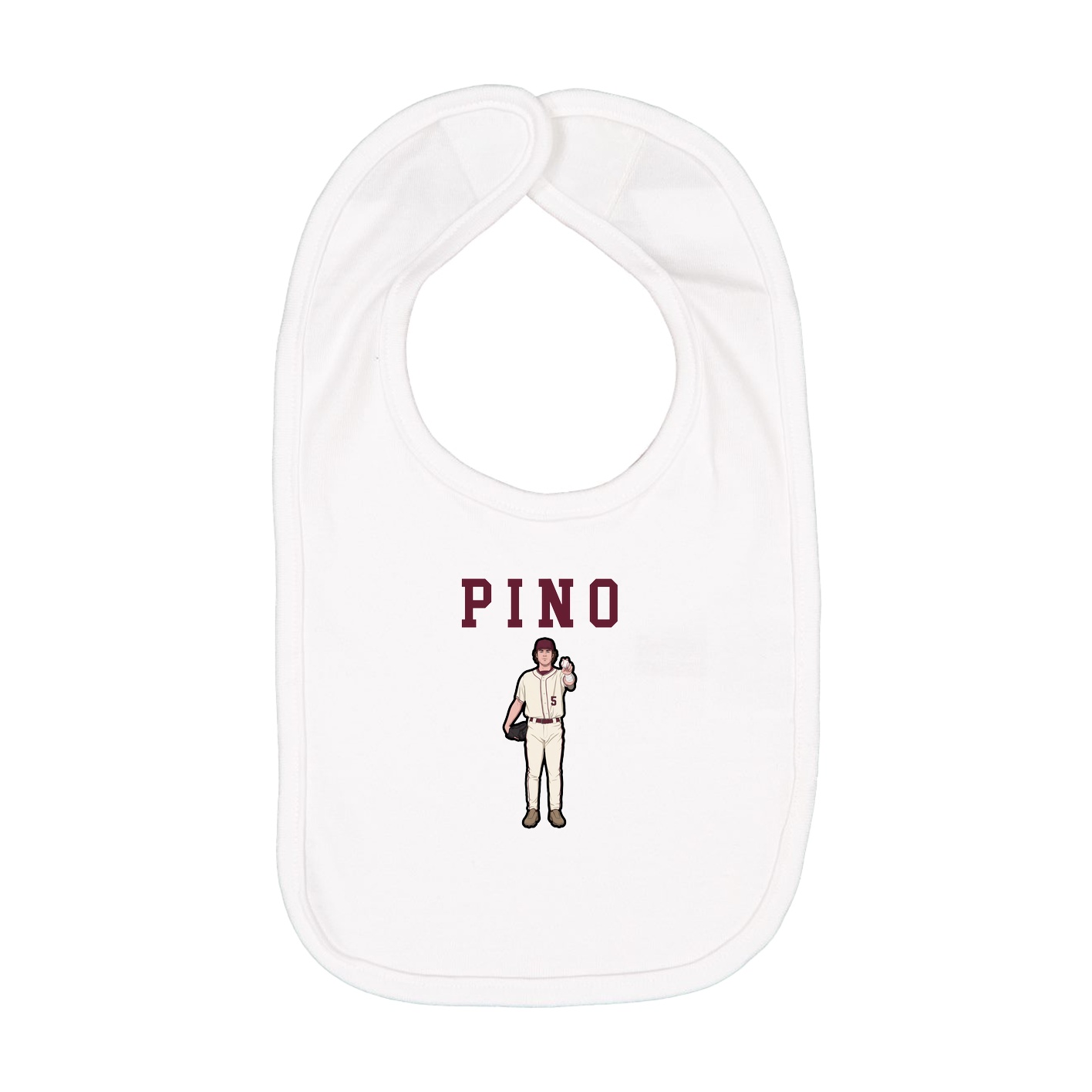 Infant Bib — Shirsey in White