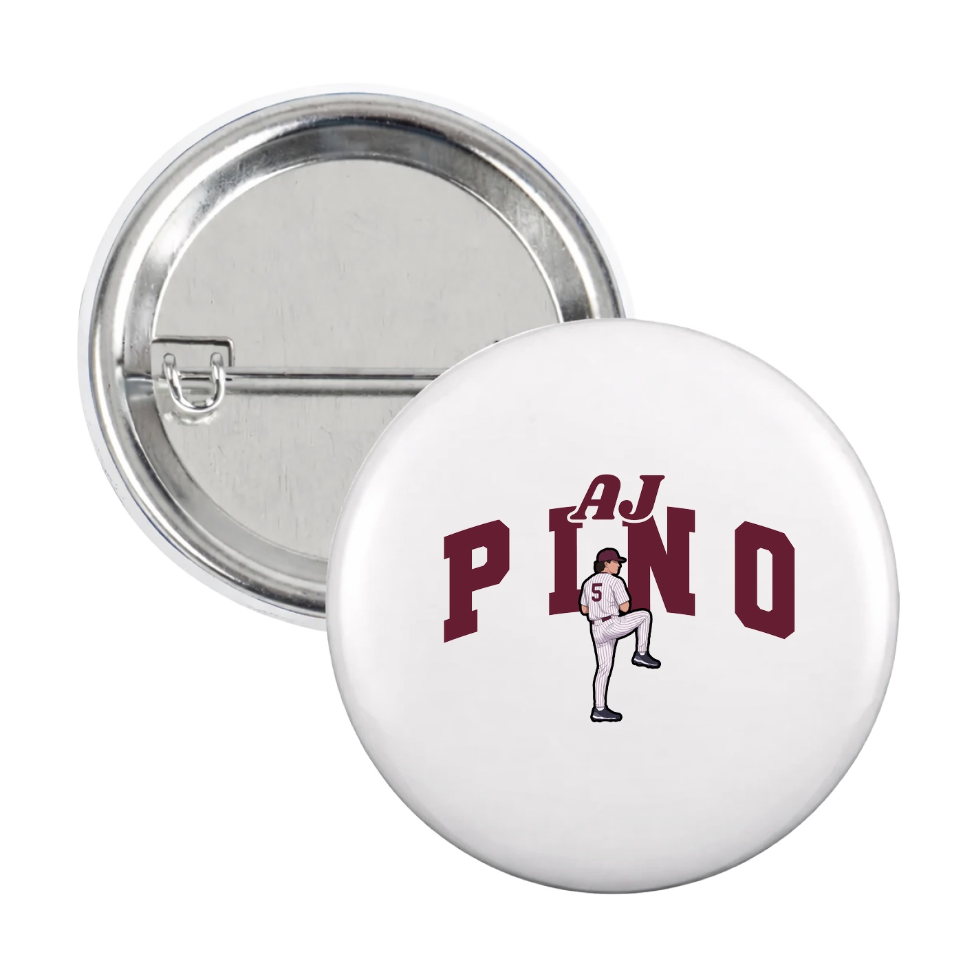 Game Day Button — Signature Arch in White