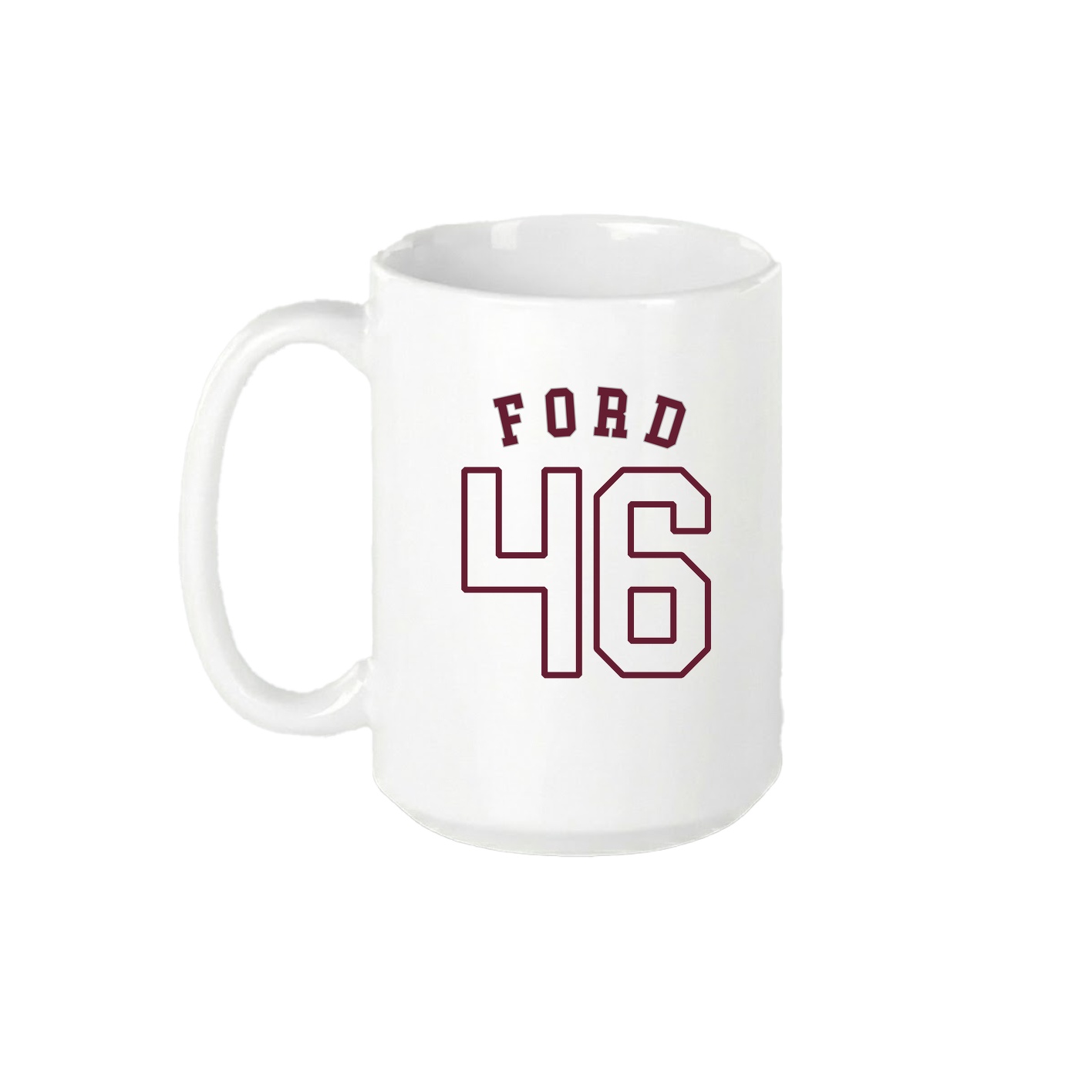 15oz Coffee Mug — Shirsey Arch in White