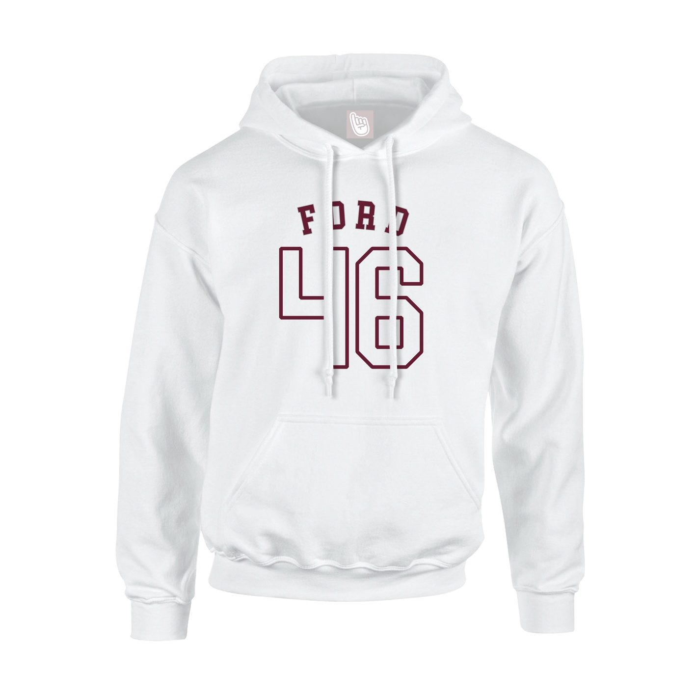 Hoodie — Shirsey Arch in White