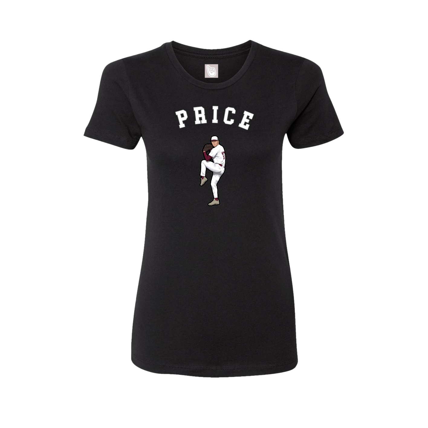 Fitted Women's Tee — Shirsey Arch in Black