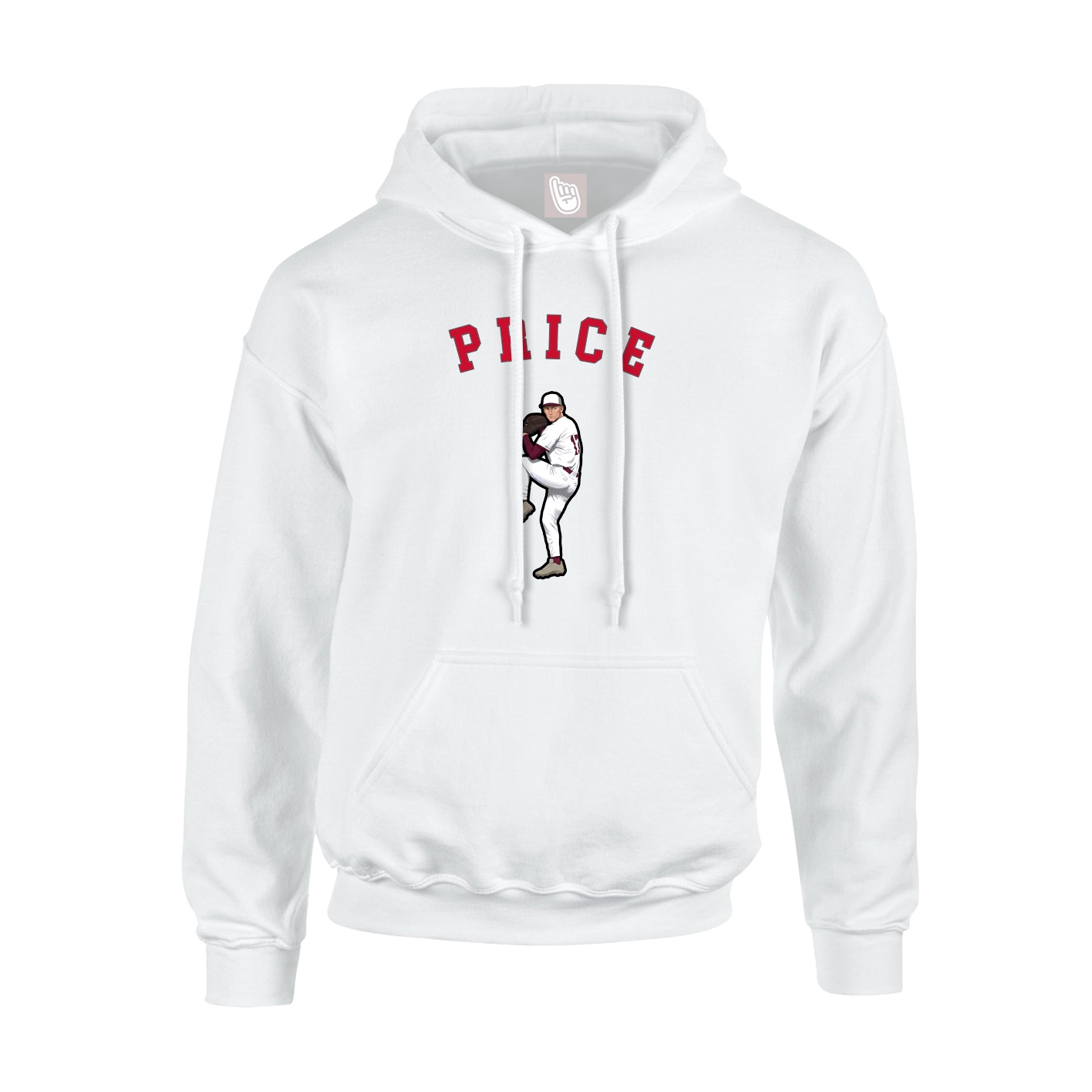 Youth Hoodie — Shirsey Arch in White