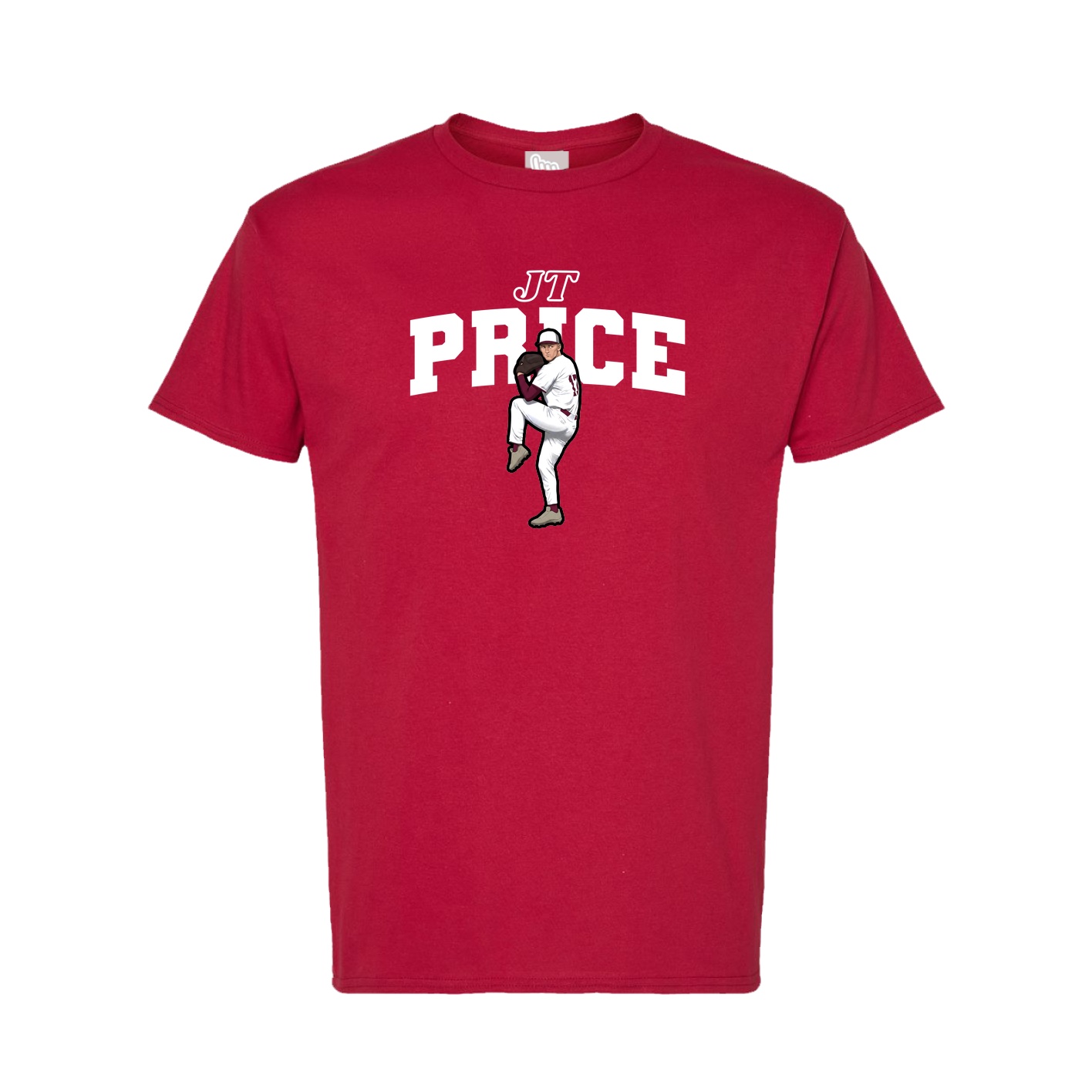 Tee — Name Arch in Crimson