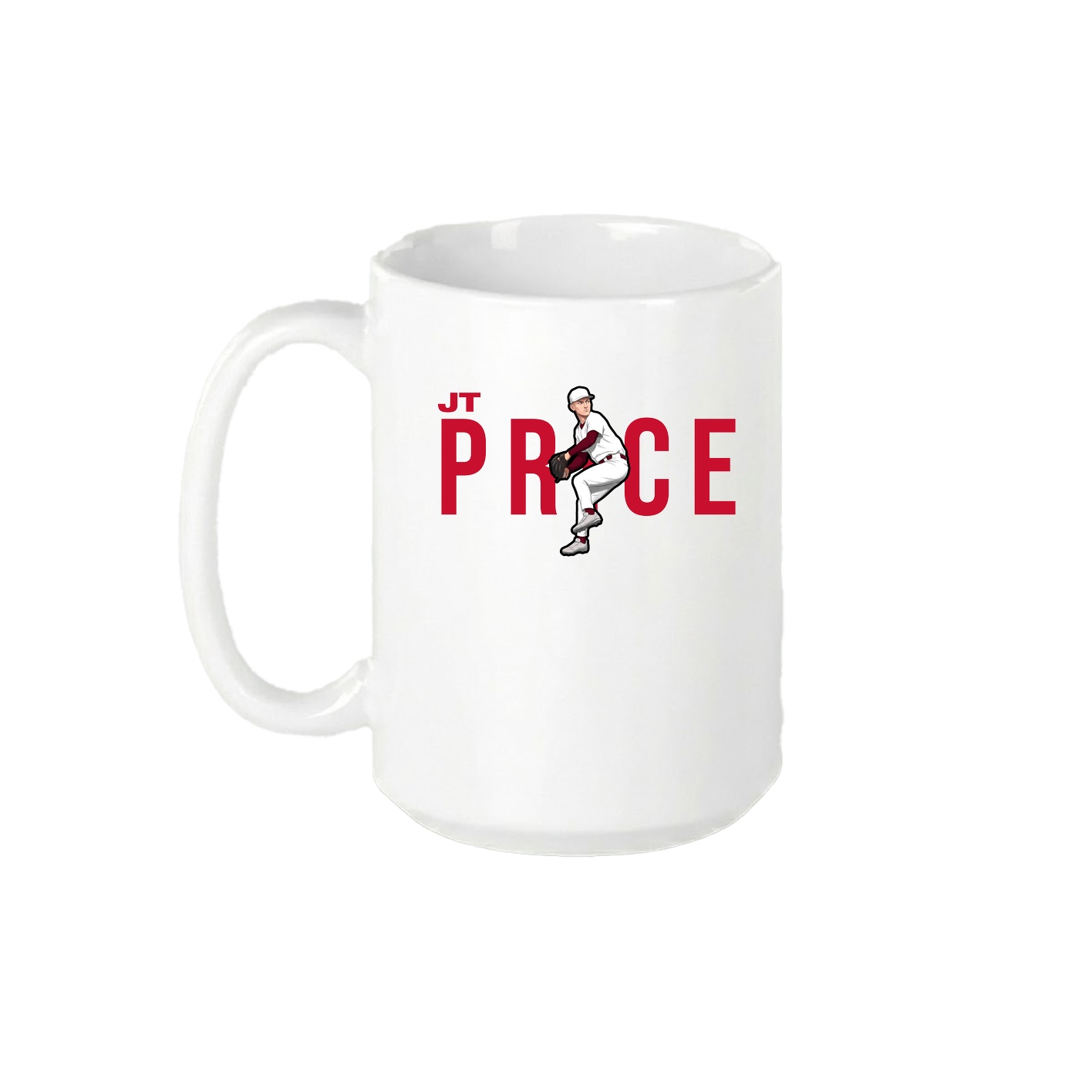 15oz Coffee Mug — Player Name in White