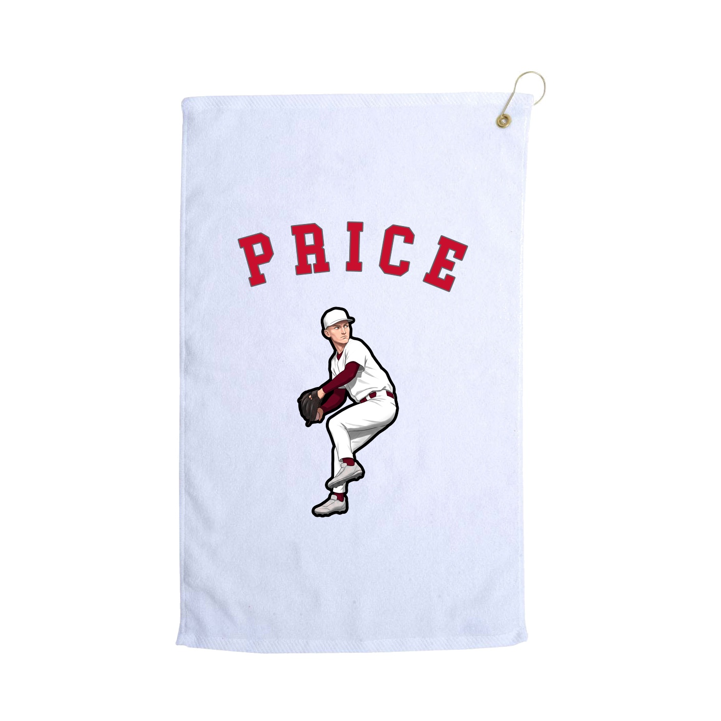 Golf Towel — Shirsey Arch in White