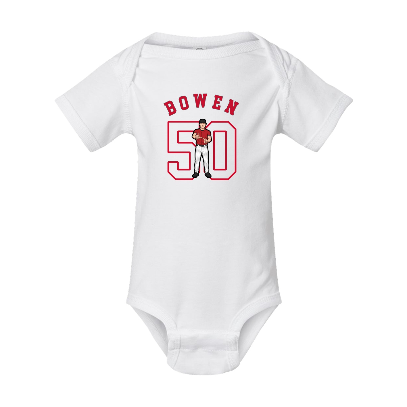 Baby Onesie — Shirsey Arch in White