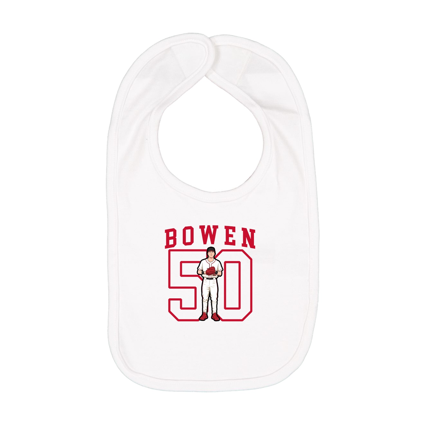 Infant Bib — Shirsey in White