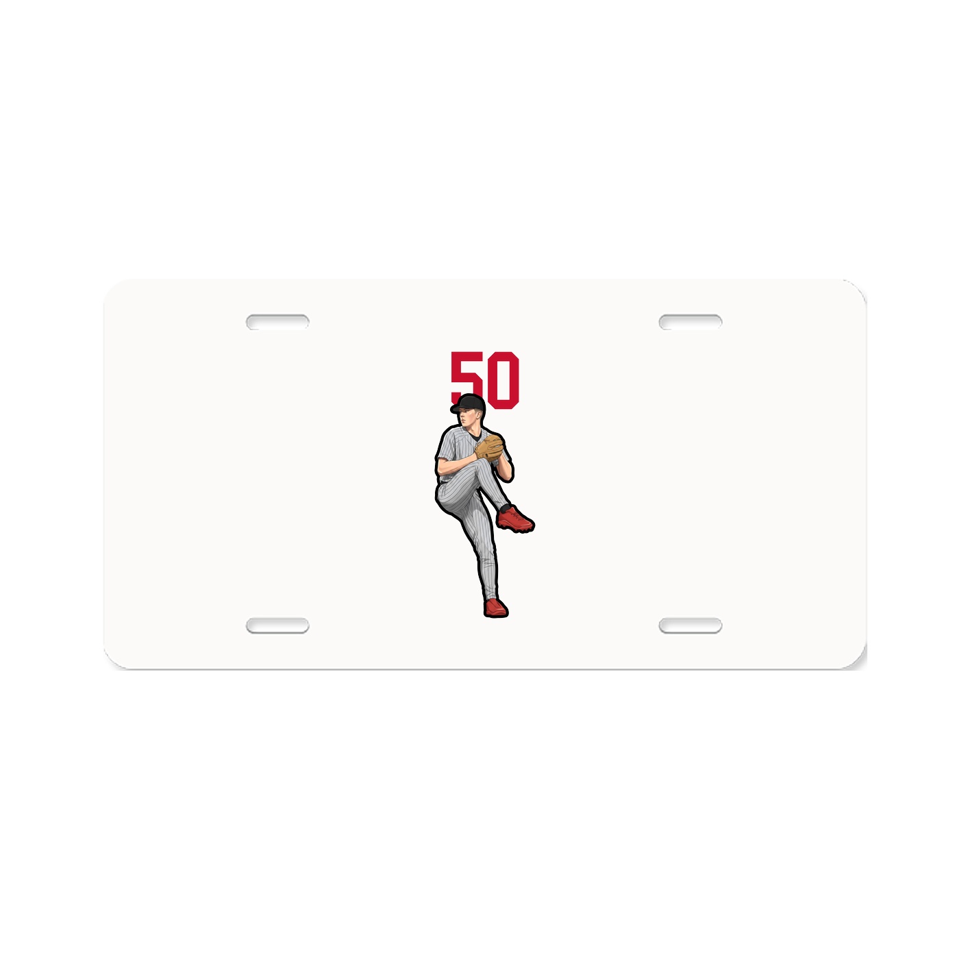 License Plate — Number Top in Classic