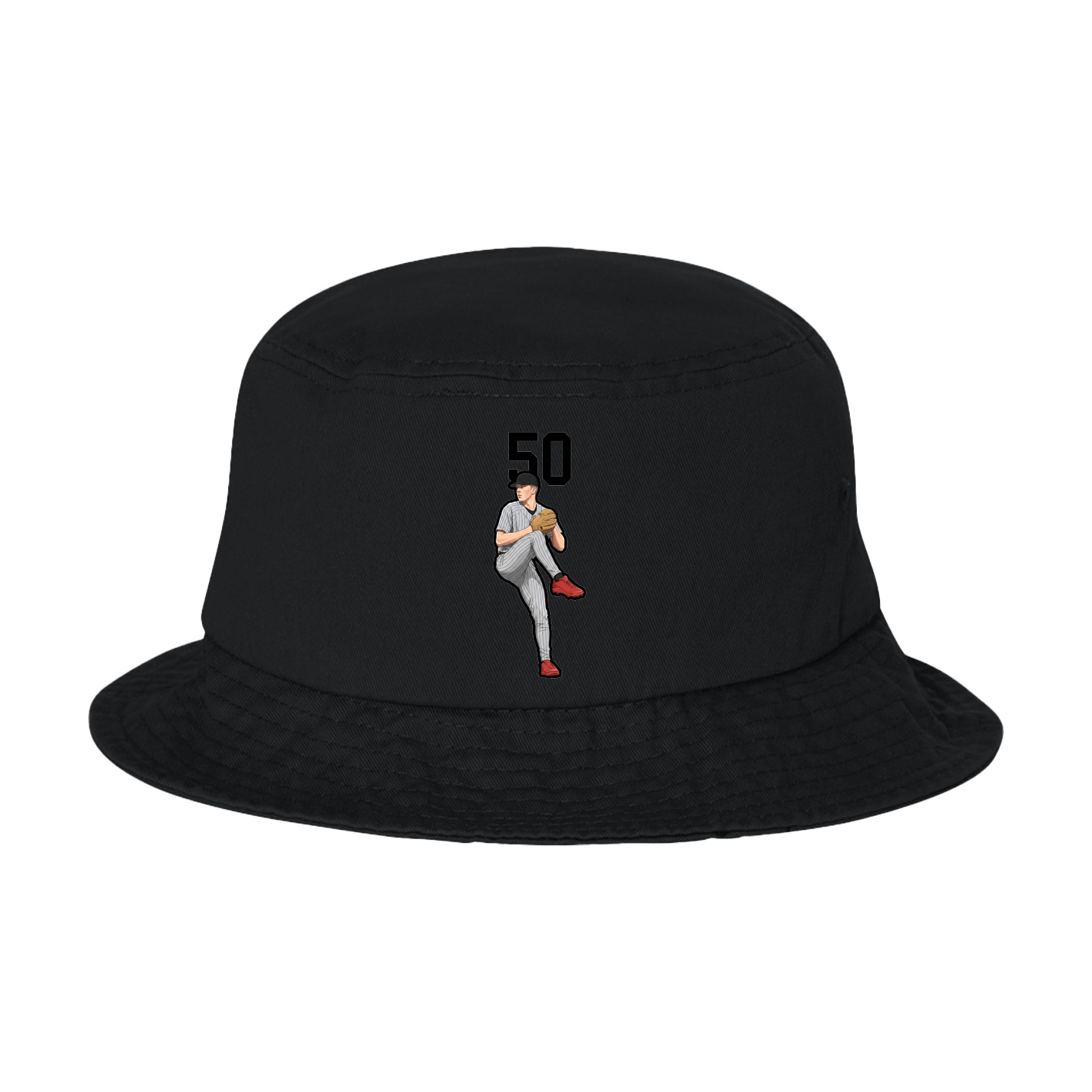 Bucket Cap — Number Top in Black