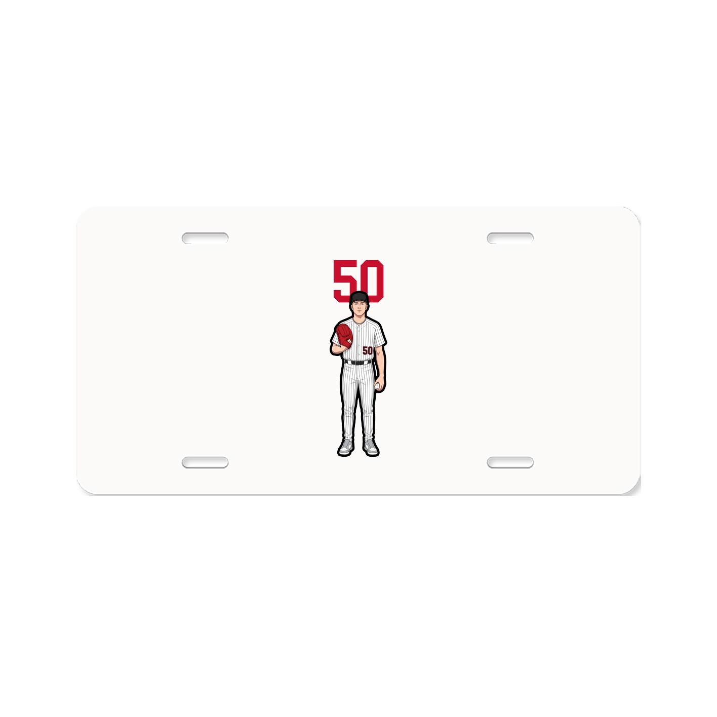 License Plate — Number Top in Classic
