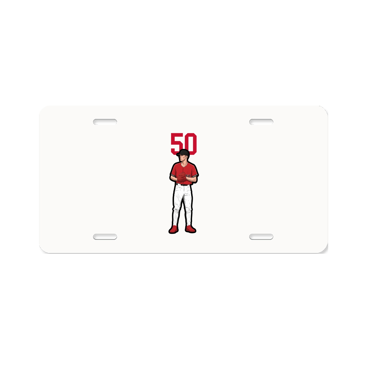 License Plate — Number Top in Classic