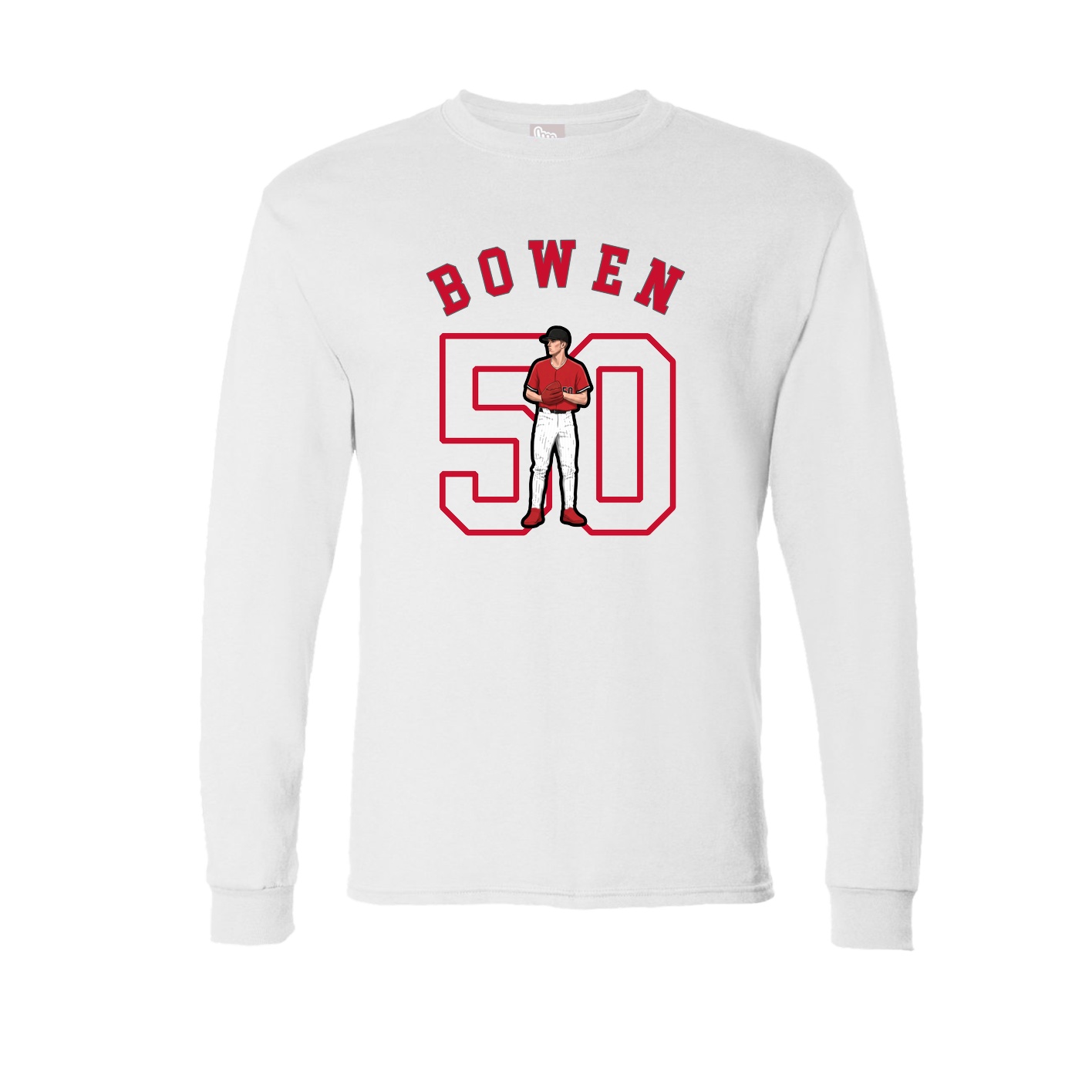 Long Sleeve Tee — Shirsey Arch in White