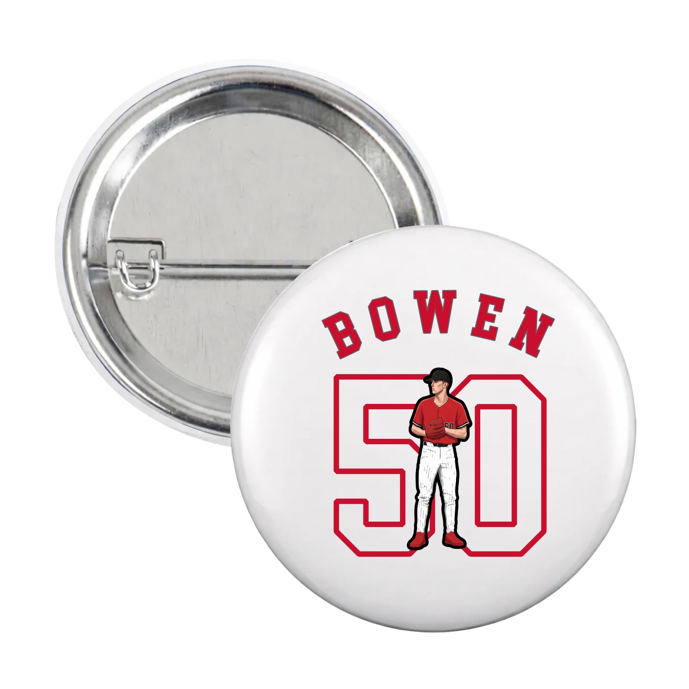 Game Day Button — Shirsey Arch in White