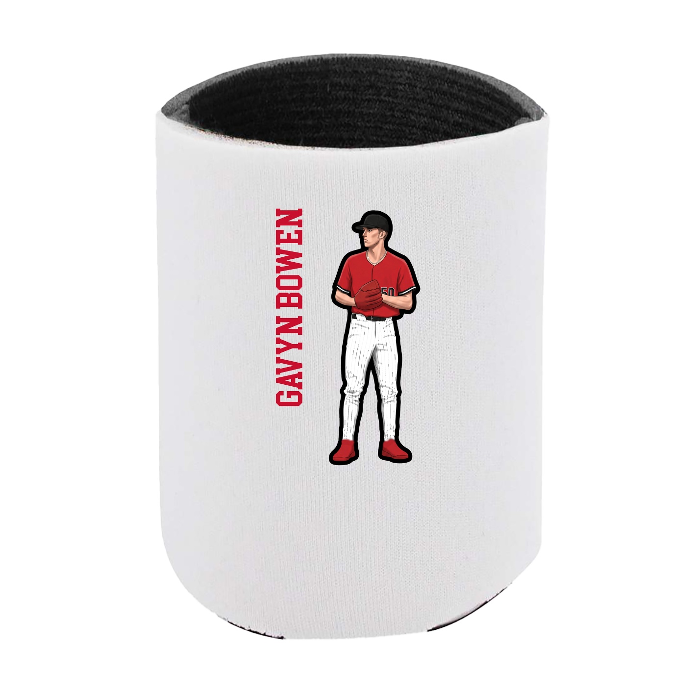 Can Holder — Name Vertical in White