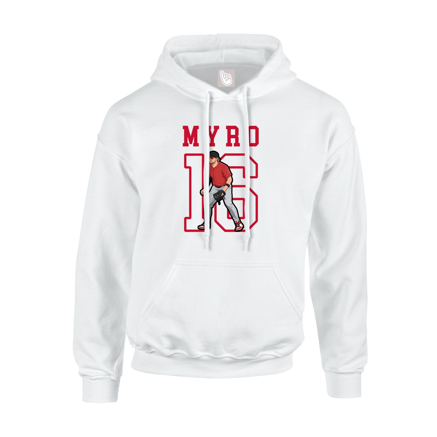 Hoodie — Shirsey in White