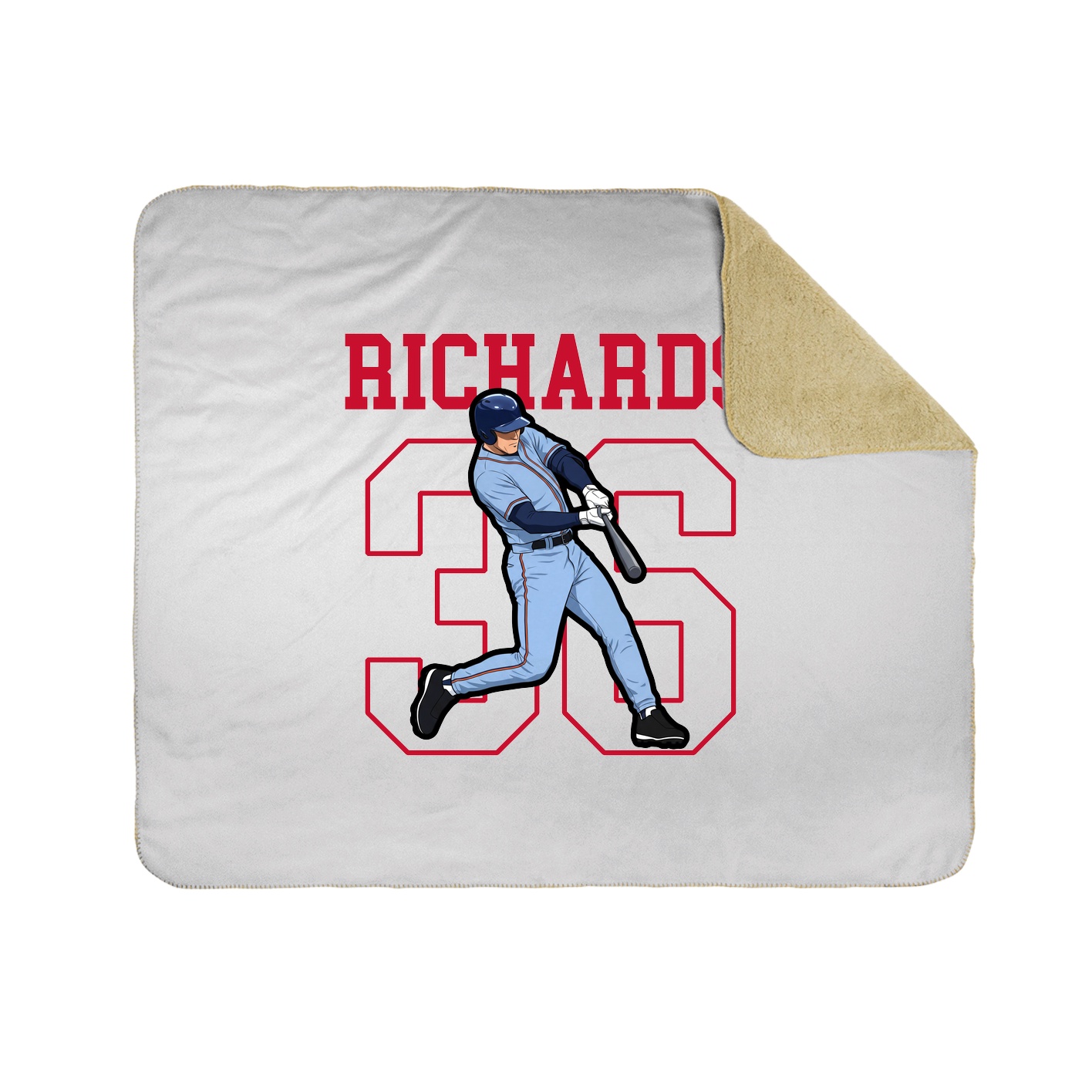 50x60 Sherpa Lined Throw Blanket