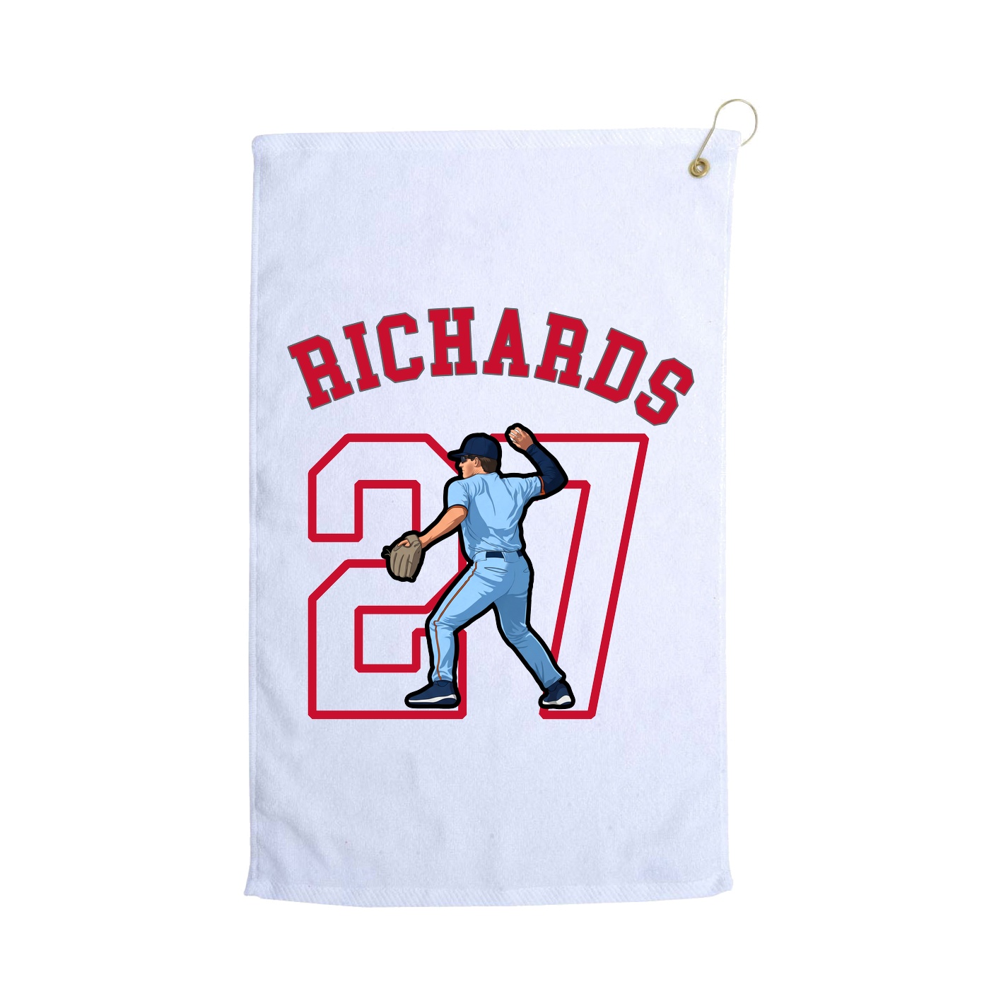 Golf Towel — Shirsey Arch in White