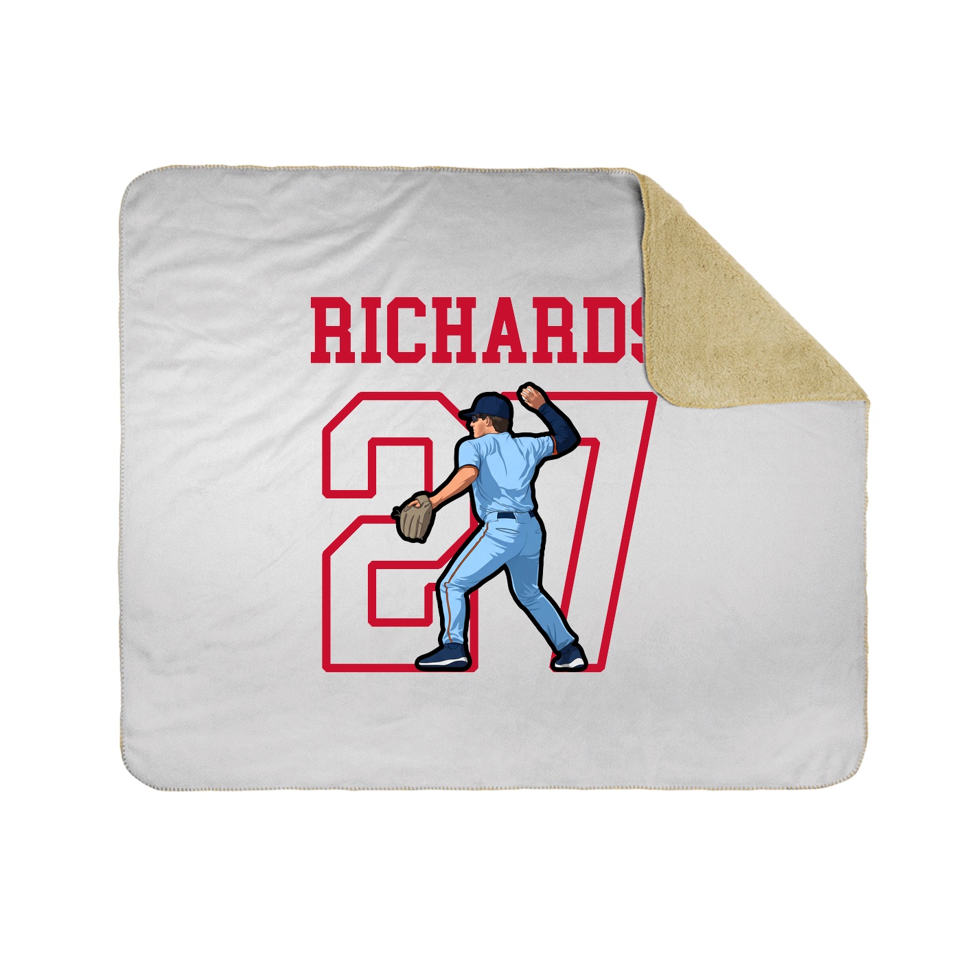 Throw Blanket — Shirsey in White