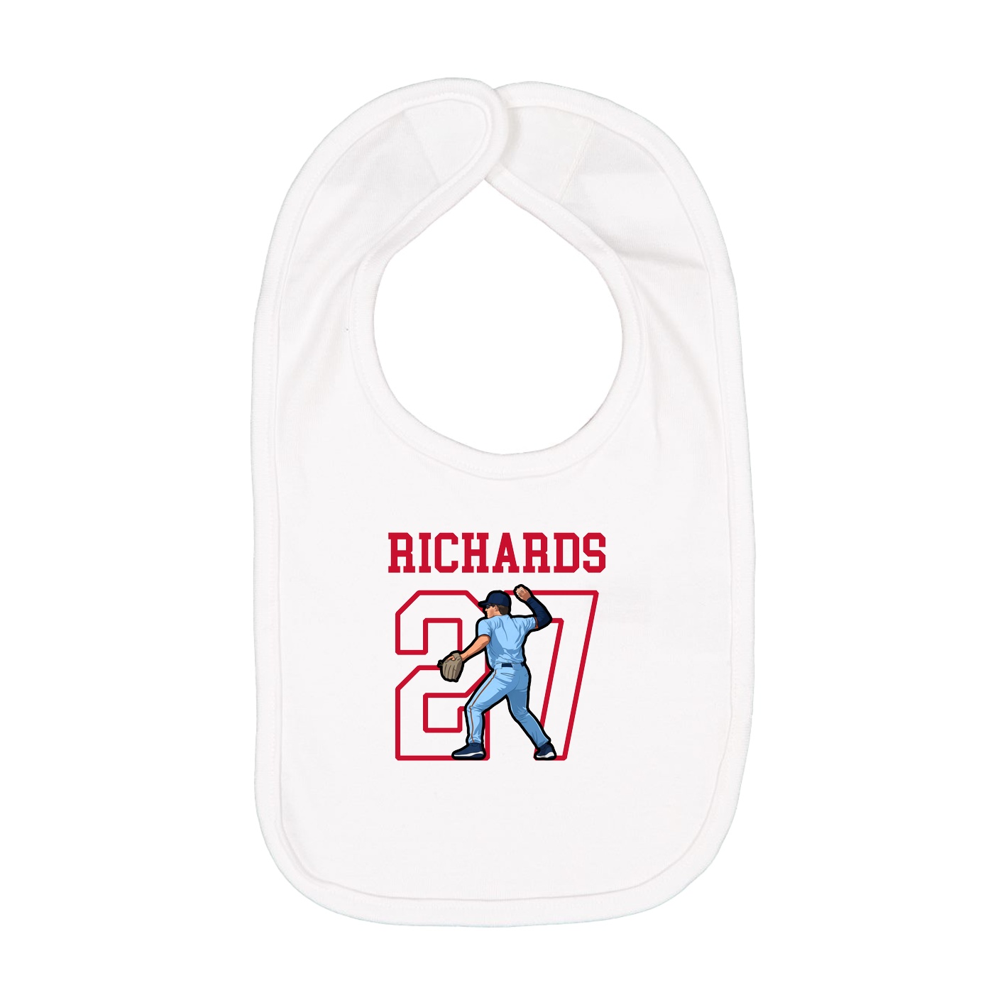 Infant Bib — Shirsey in White
