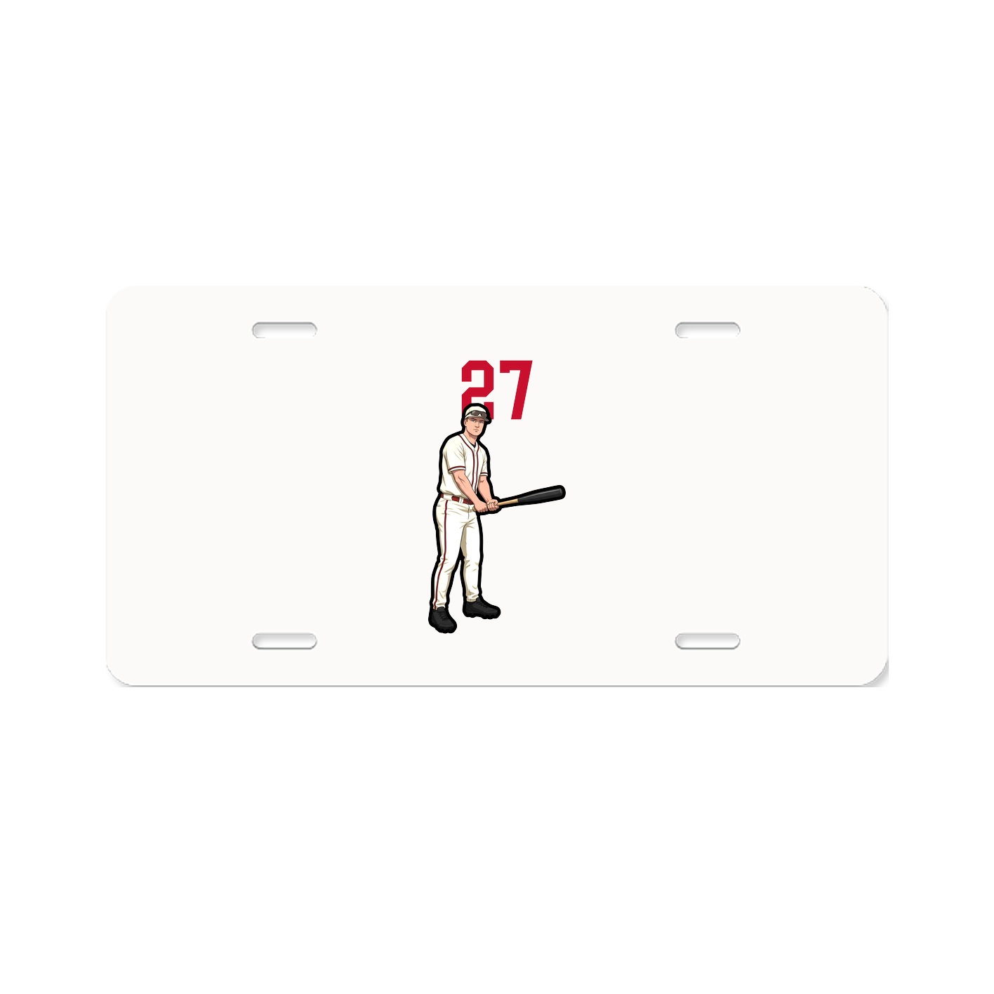 License Plate — Number Top in Classic