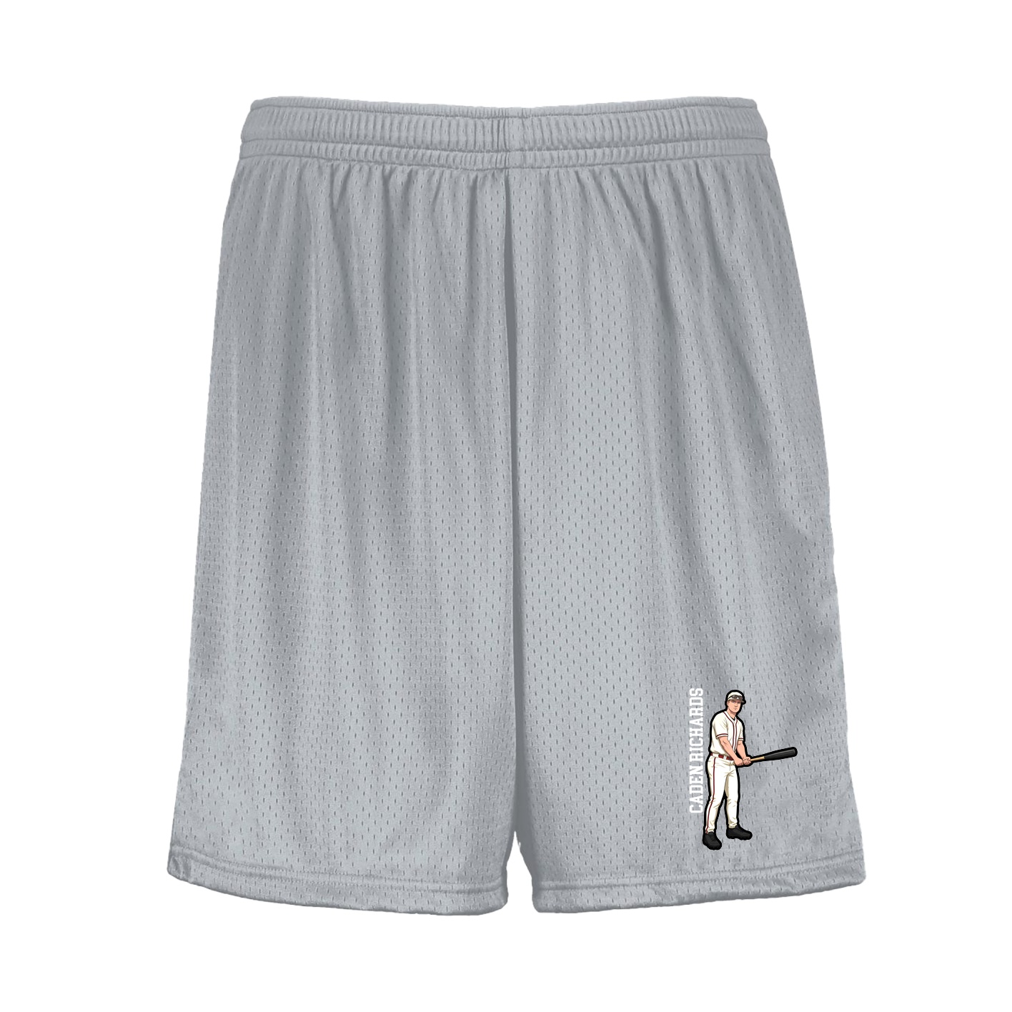 Shorts — Name Vertical in Silver