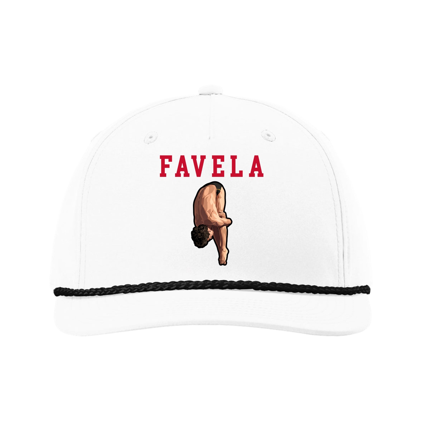 Five-Panel Classic Rope Cap — Shirsey in White