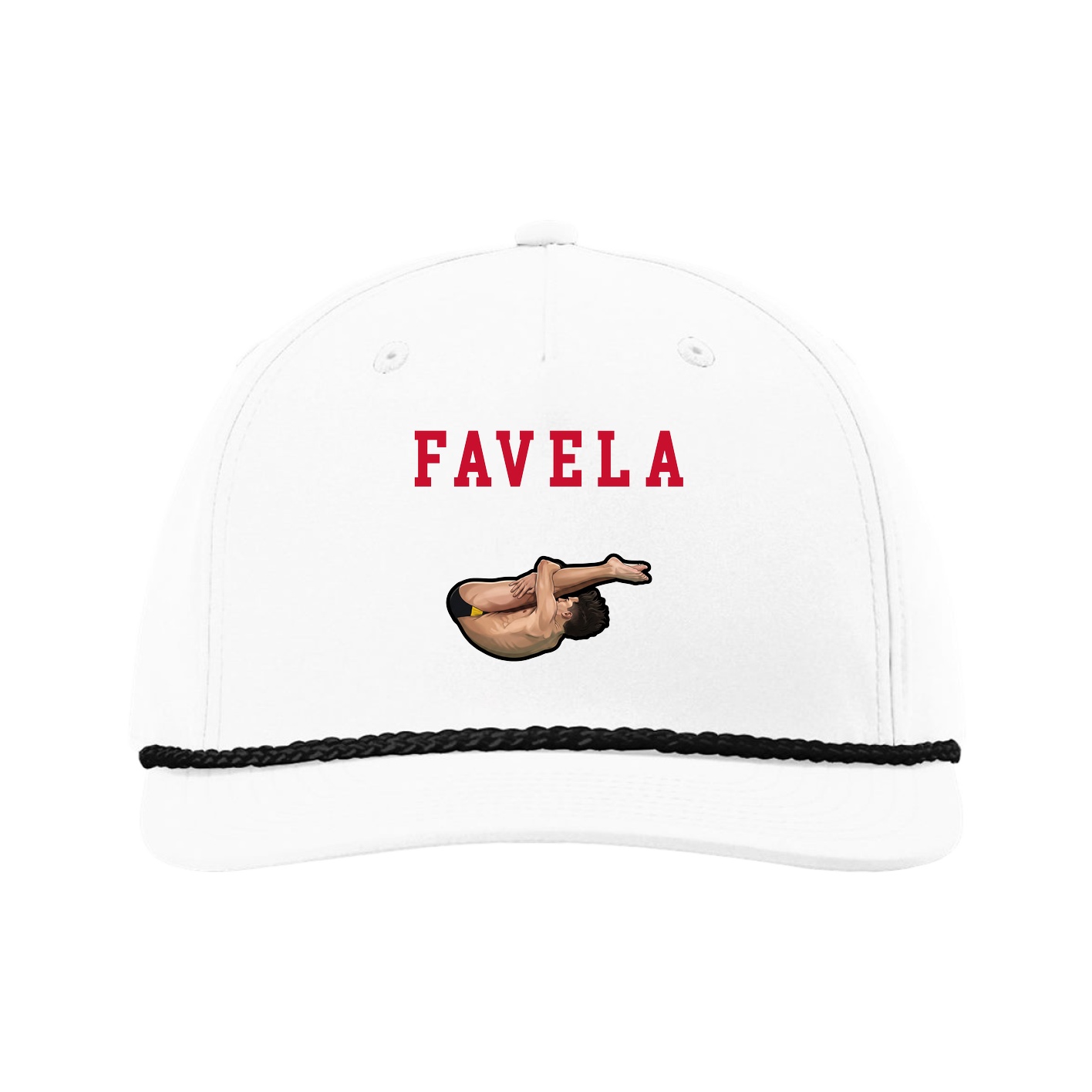 Five-Panel Classic Rope Cap — Shirsey in White