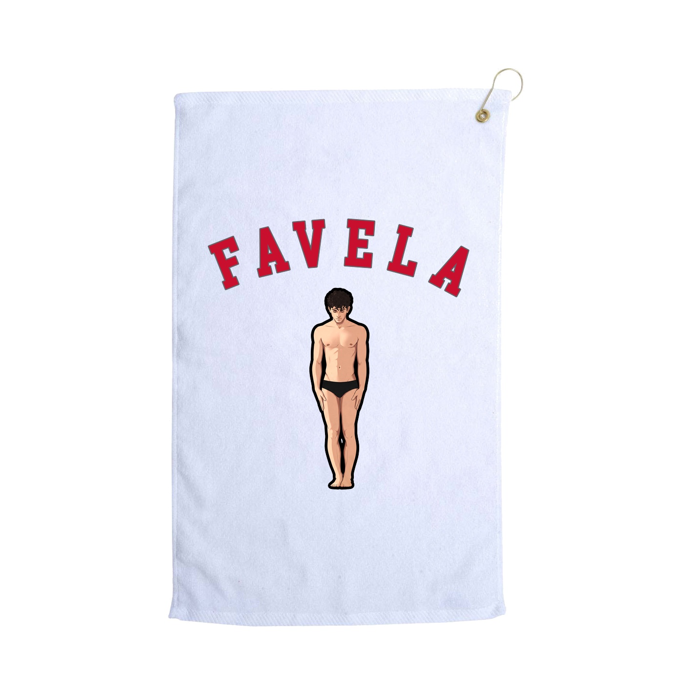 Golf Towel — Shirsey Arch in White