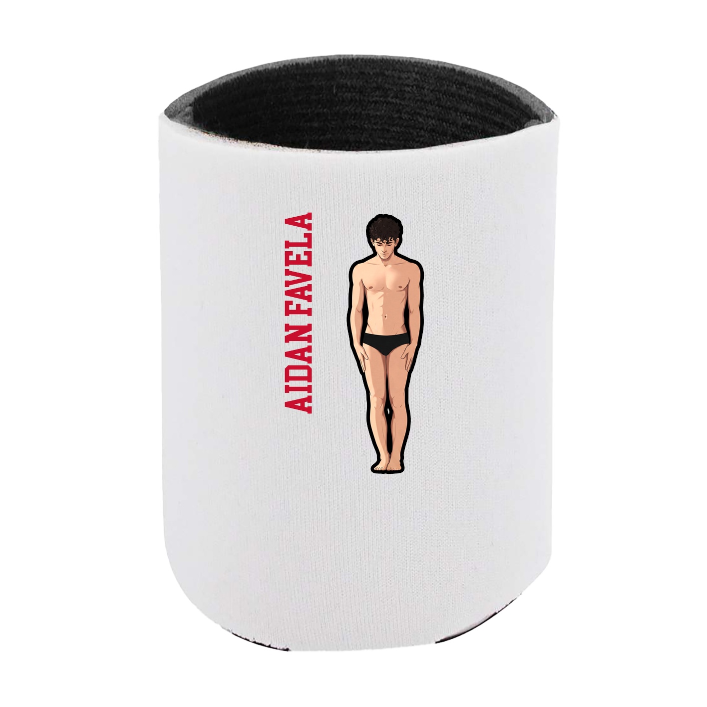 Can Holder — Name Vertical in White