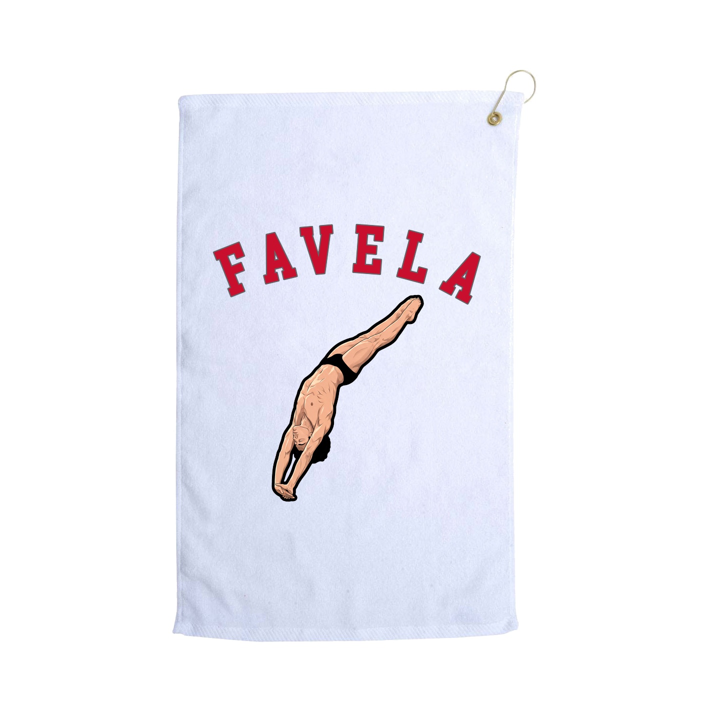 Golf Towel — Shirsey Arch in White