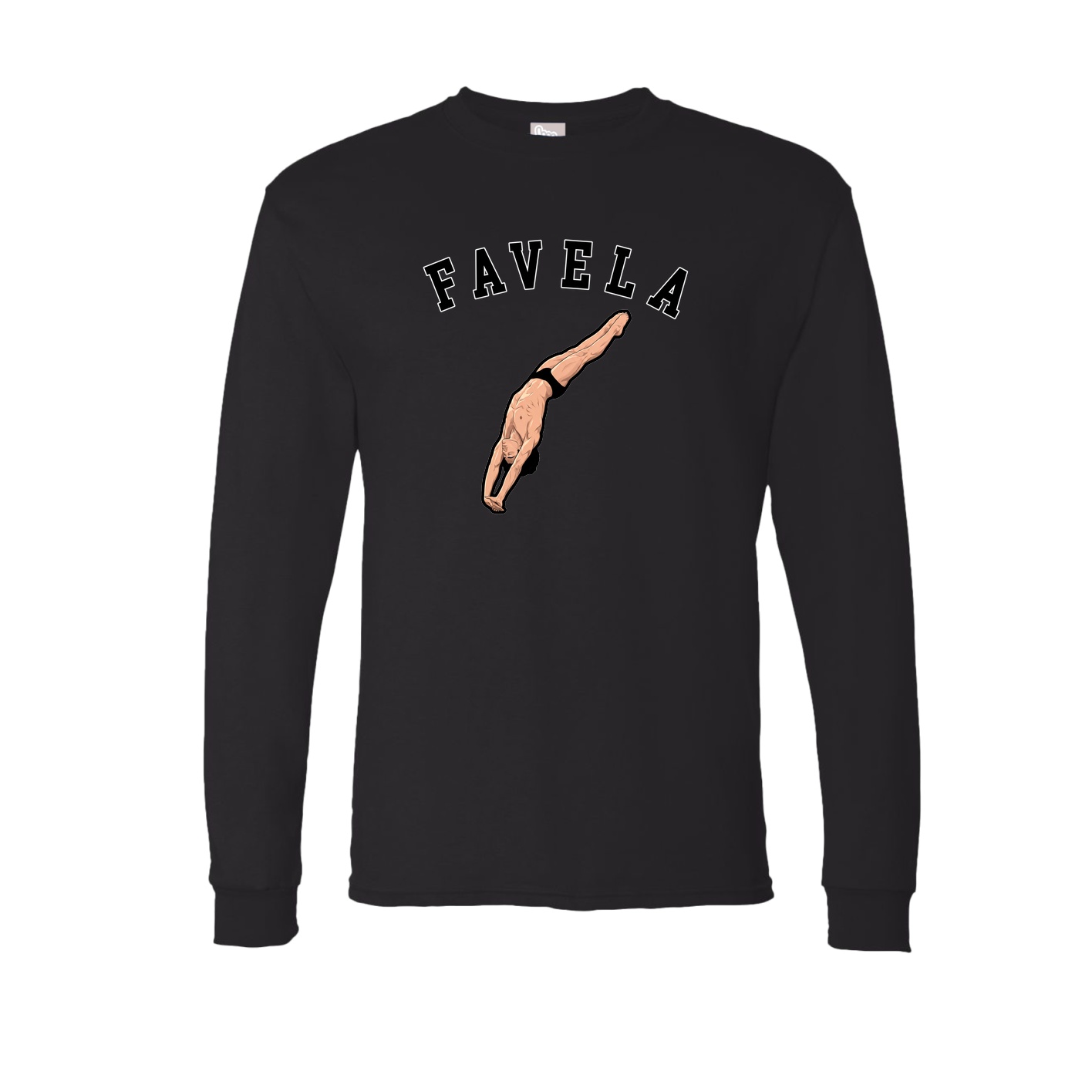 Long Sleeve Tee — Shirsey Arch in Black