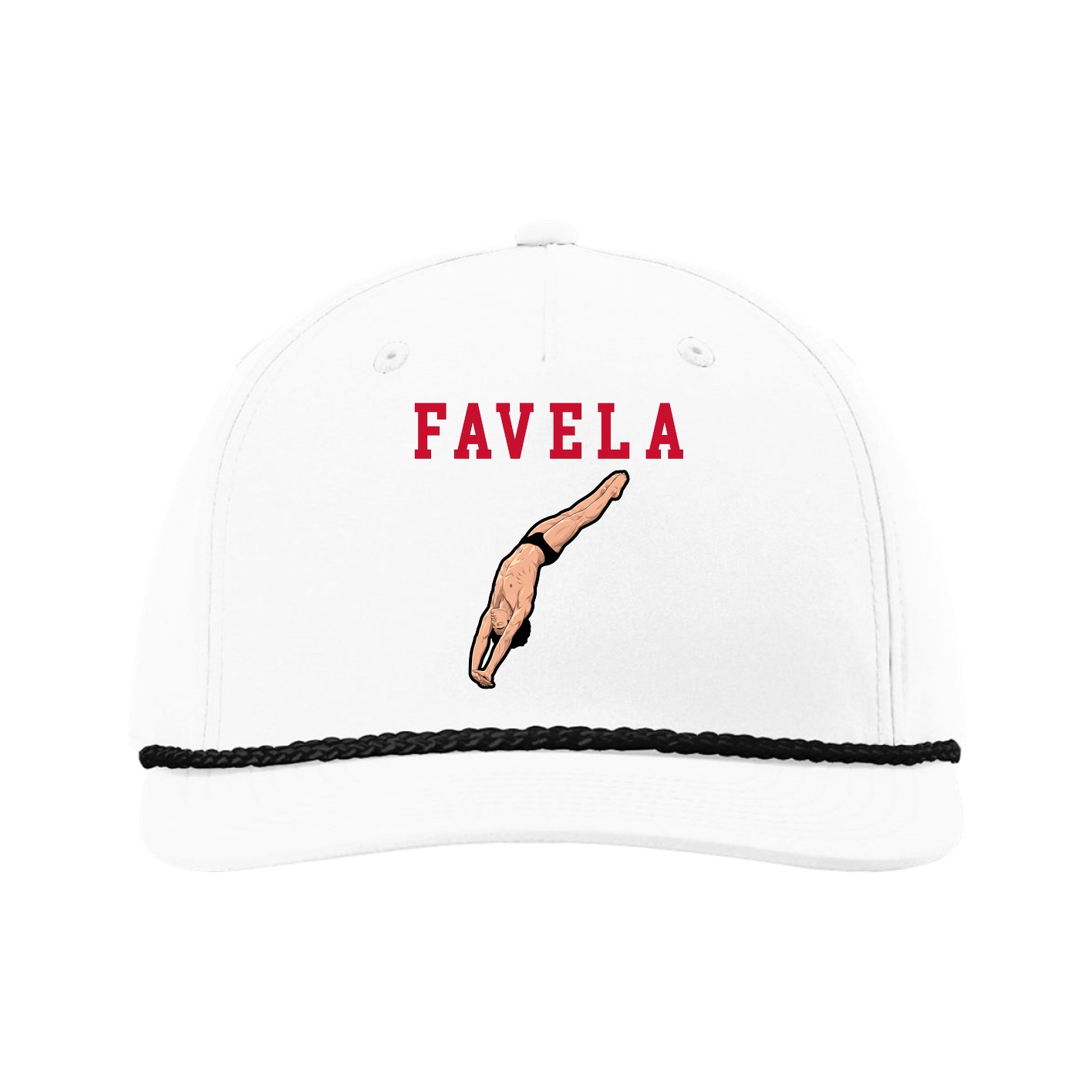 Five-Panel Classic Rope Cap — Shirsey in White