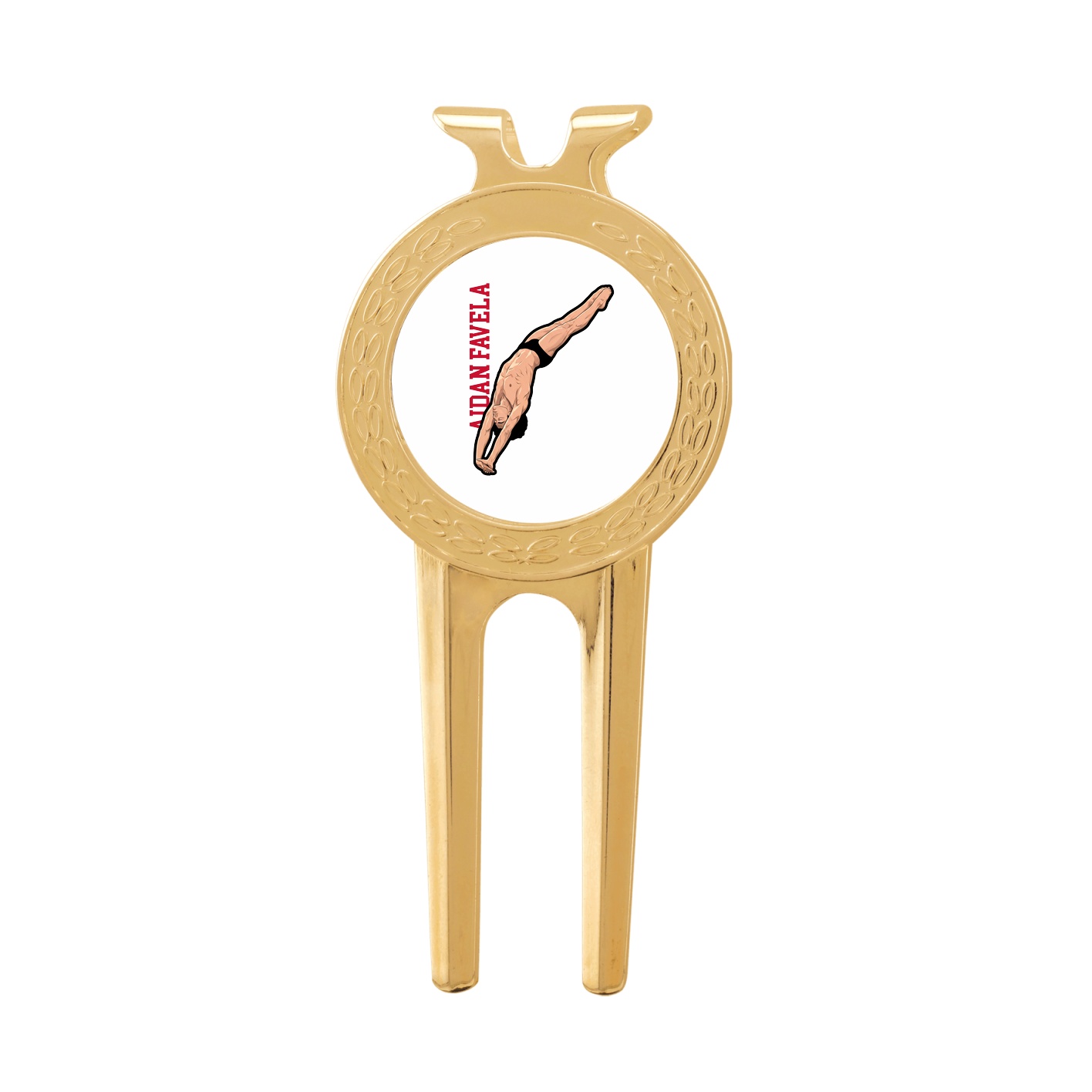 Divot Tool with Ball Marker — Name Vertical in Classic