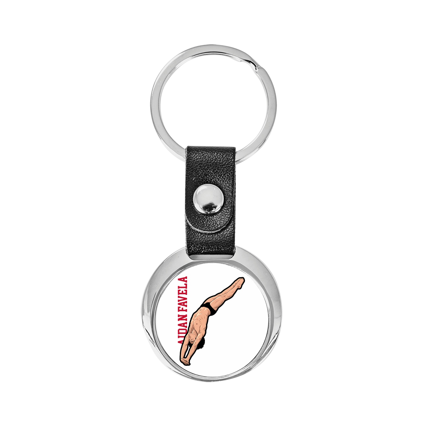 Key Chain — Name Vertical in Classic