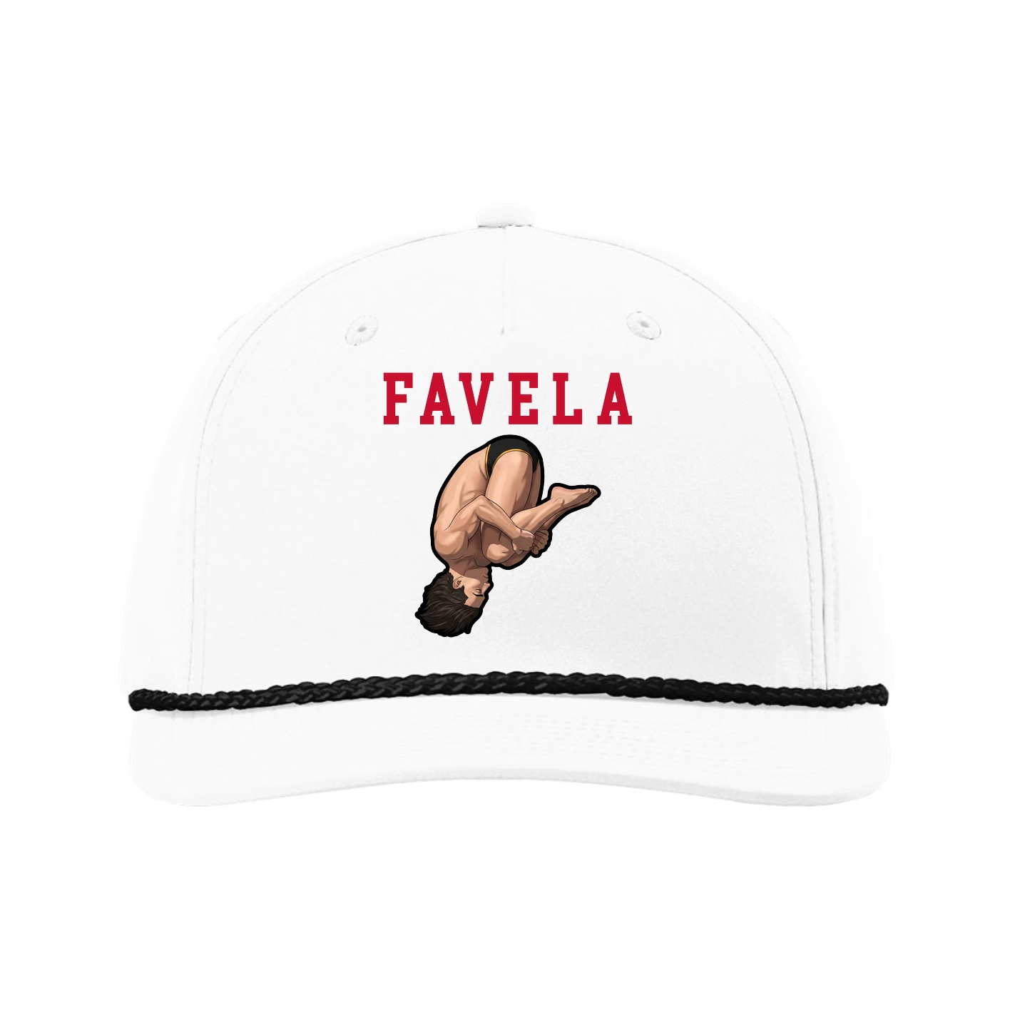 Five-Panel Classic Rope Cap — Shirsey in White