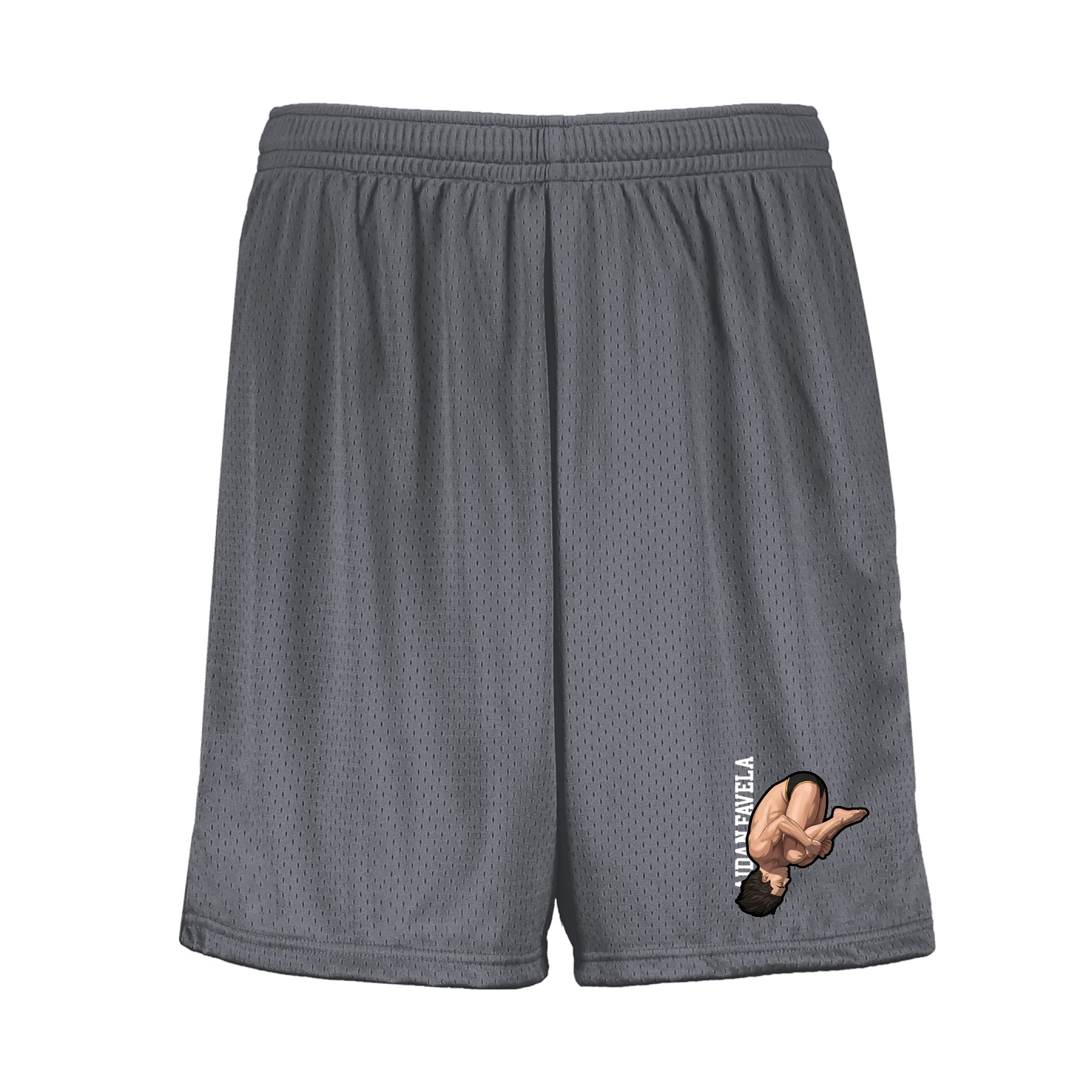 Shorts — Name Vertical in Grey