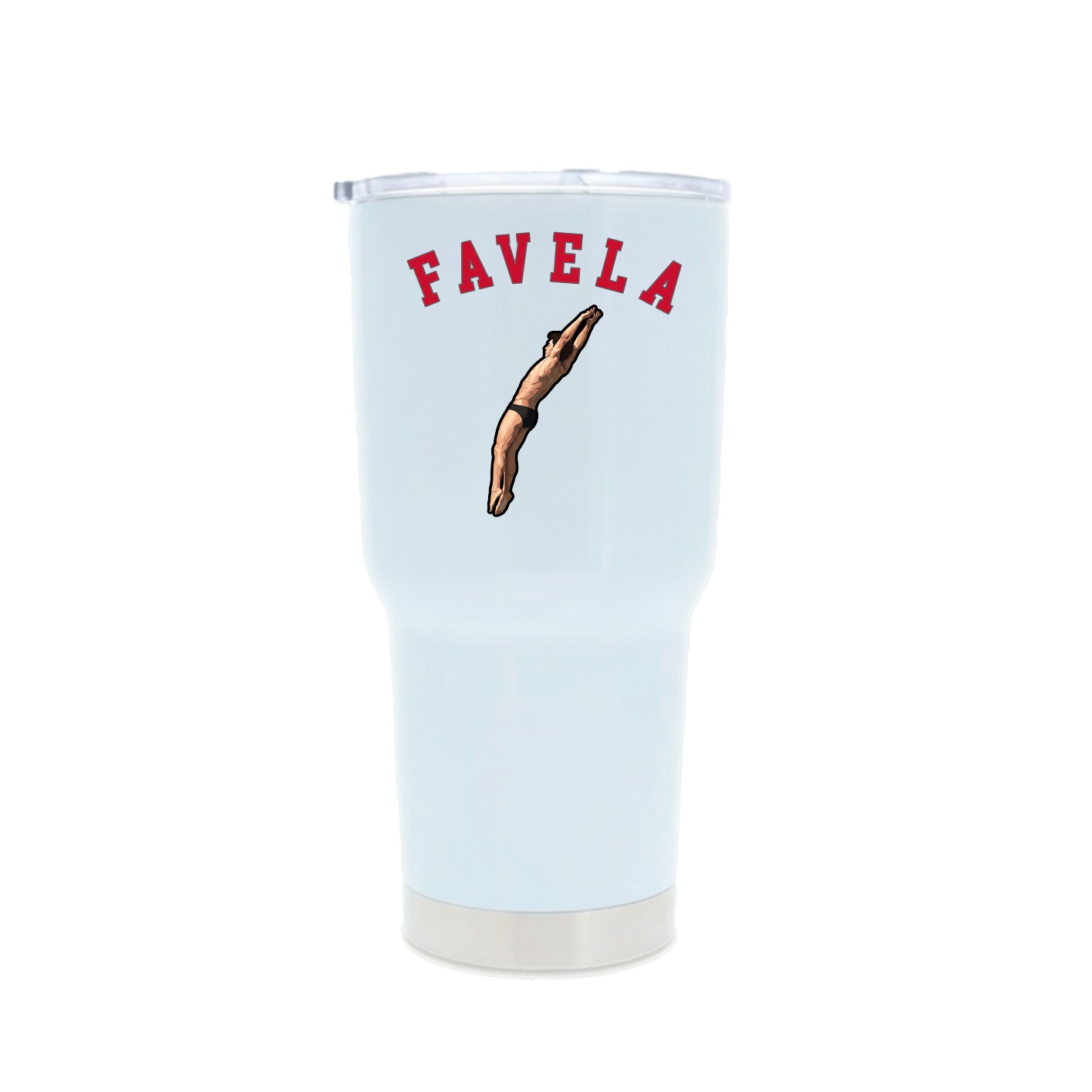 30oz Stainless Steel Tumbler — Shirsey Arch in White
