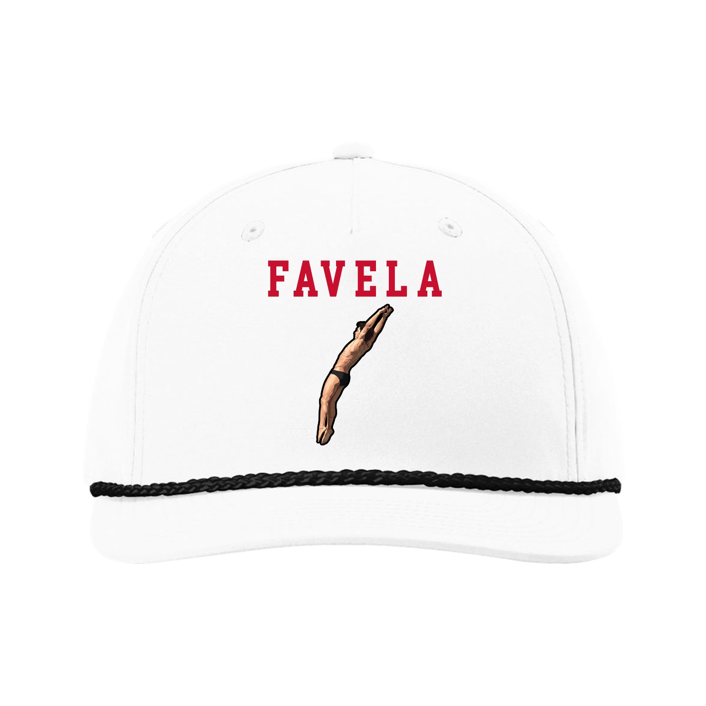 Five-Panel Classic Rope Cap — Shirsey in White